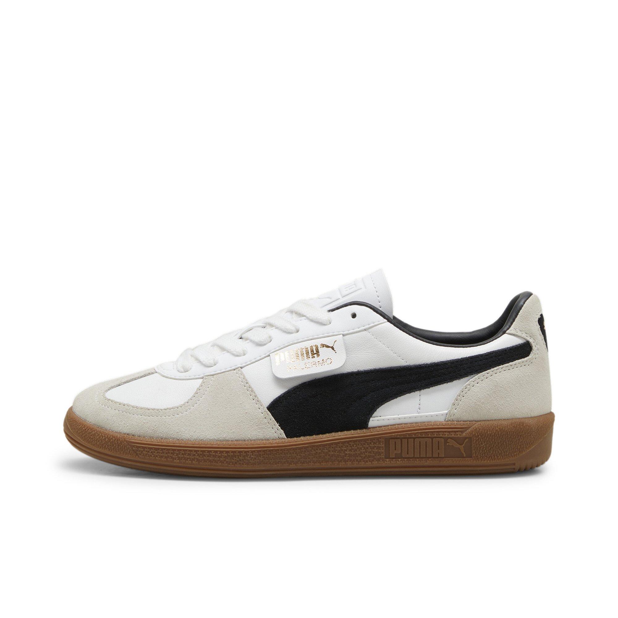 PUMA Palermo Leather "PUMA White/Vapor Grey/Gum" Men's Shoe - WHITE/GREY/GUM Thumbnail View 2