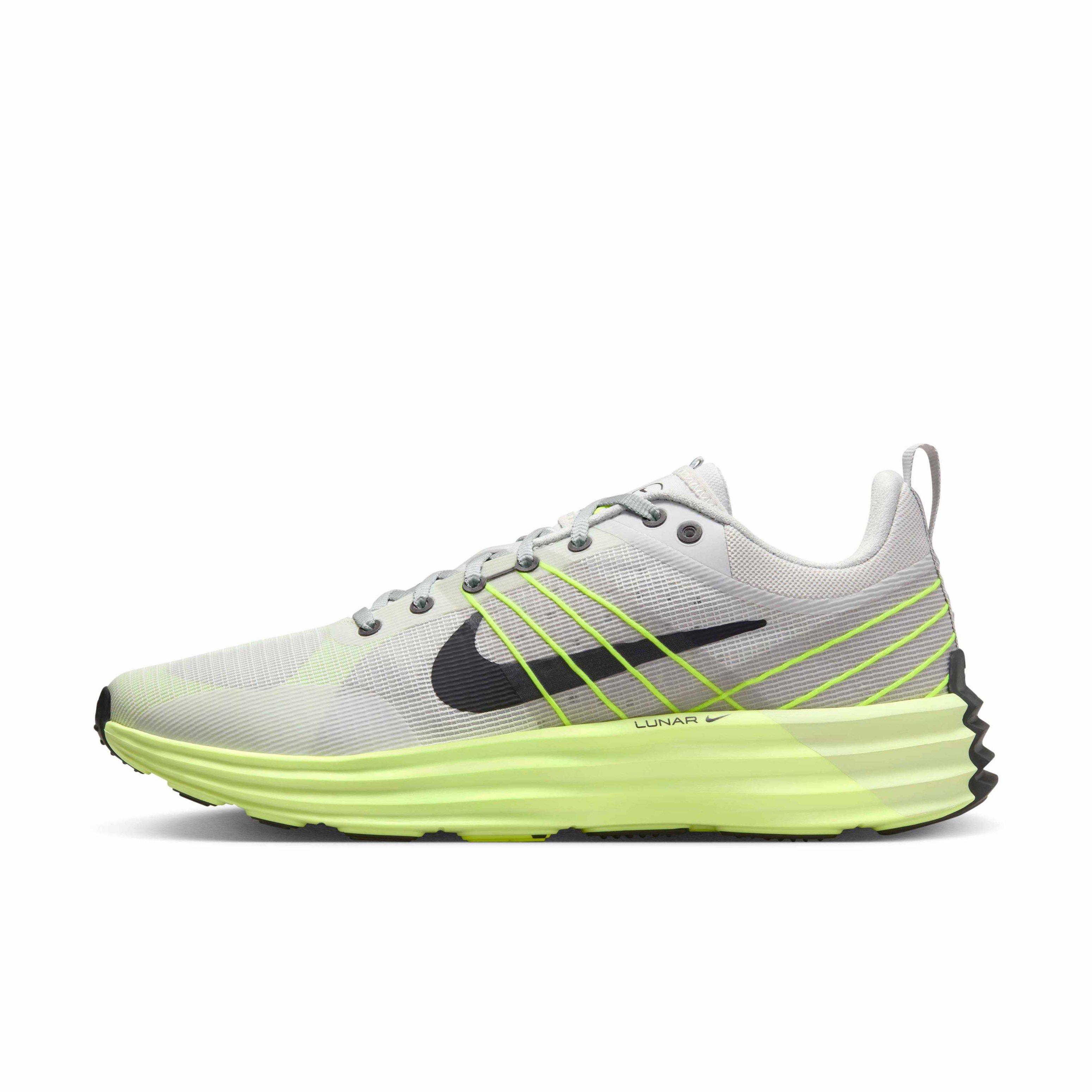 Nike Lunarlon Flywire‎ Running Shoes Gray Green Athletic Mens Size 11.5 Nike Men main image 2