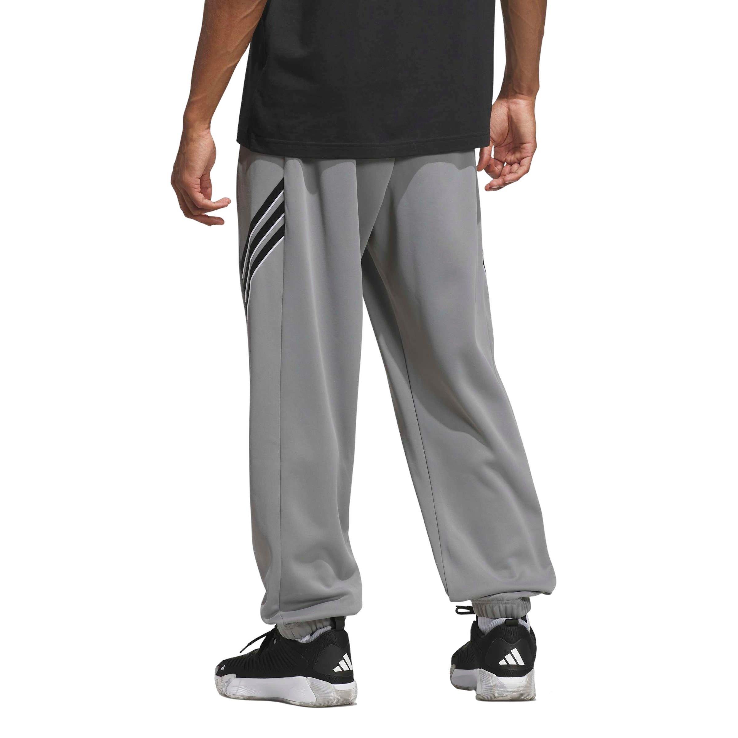 adidas Men's Crazy Warm Fleece Pants - Grey - GREY Thumbnail View 2