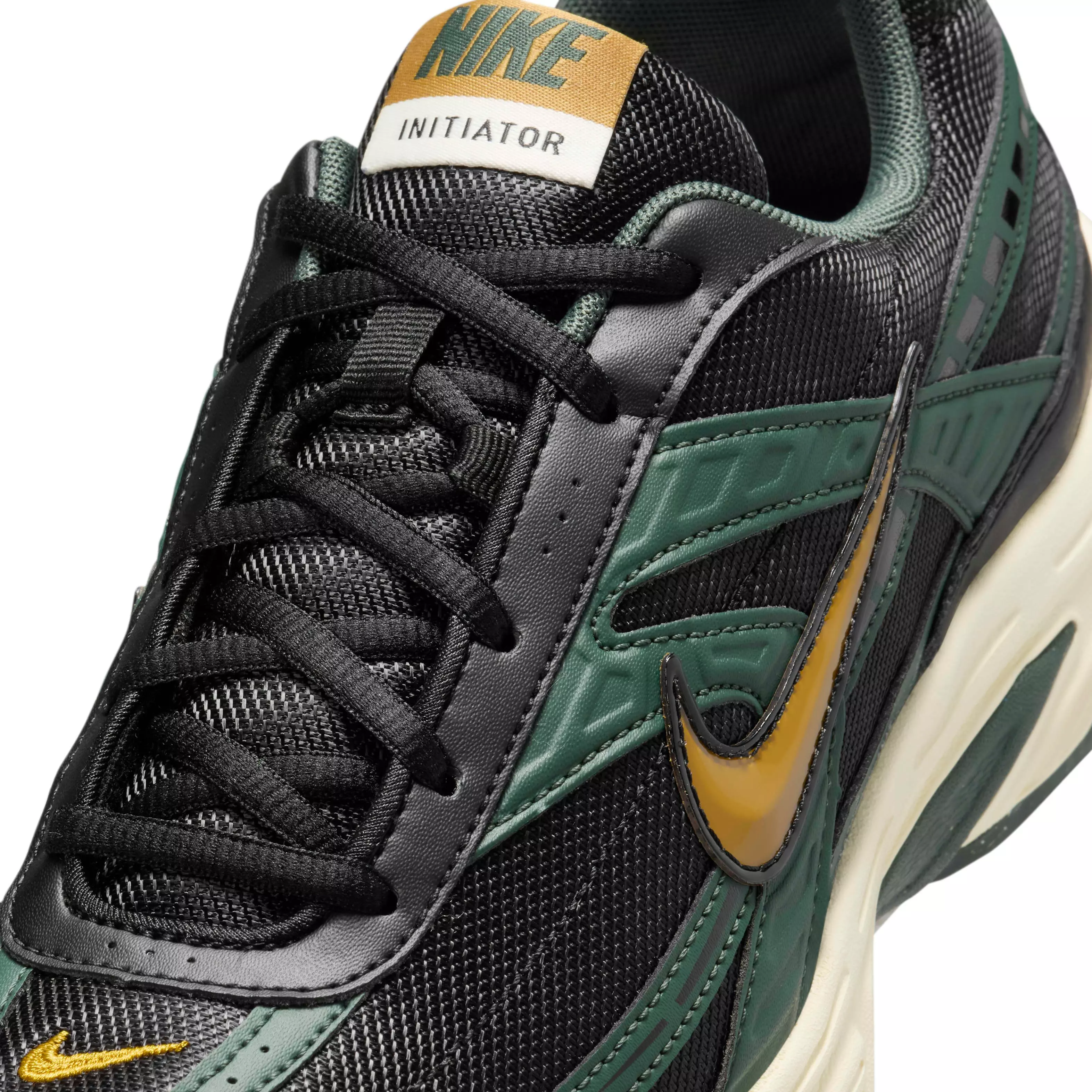 Nike Initiator "Black/Vintage Green/Coconut Milk/Bronzine" Men's Shoe - BLACK/GREEN/MILK/BRONZINE