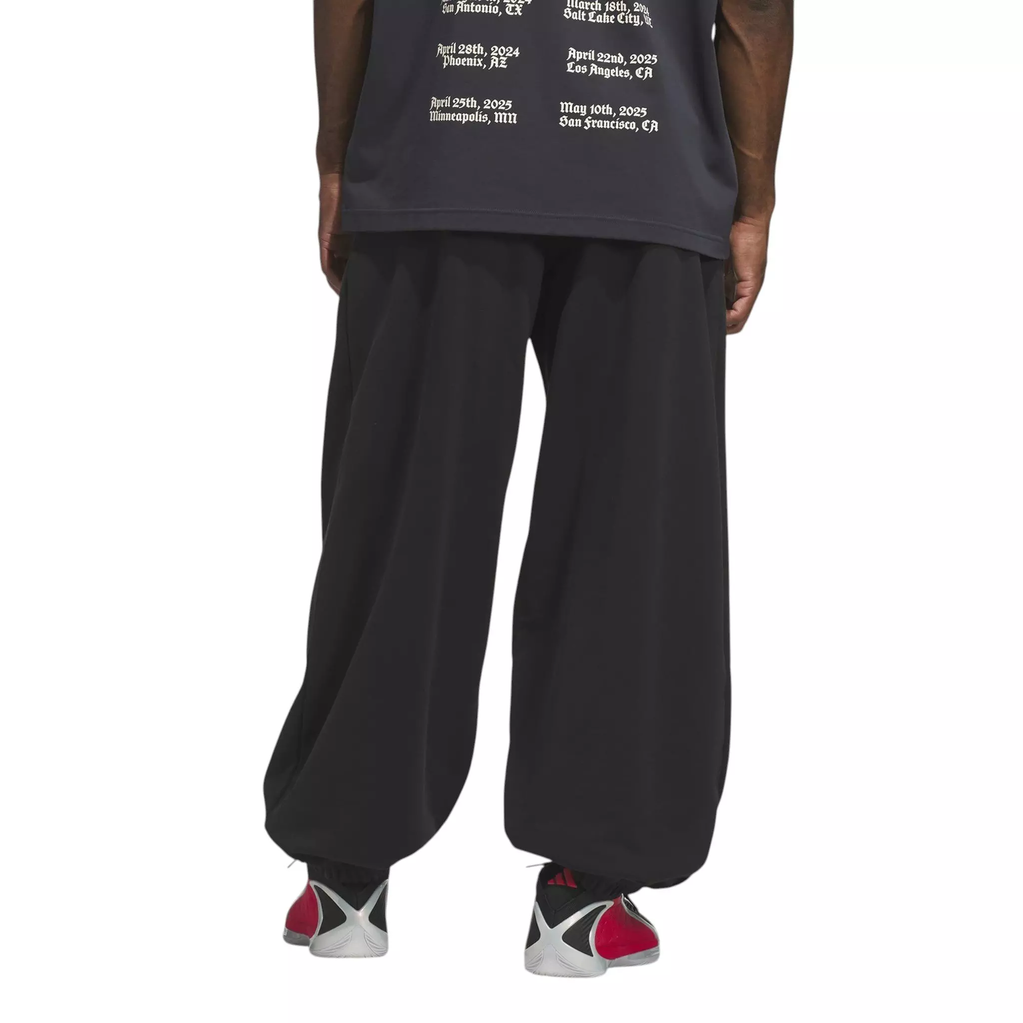 adidas Men's Anthony Edwards Foundation Basketball Joggers - Black - BLACK