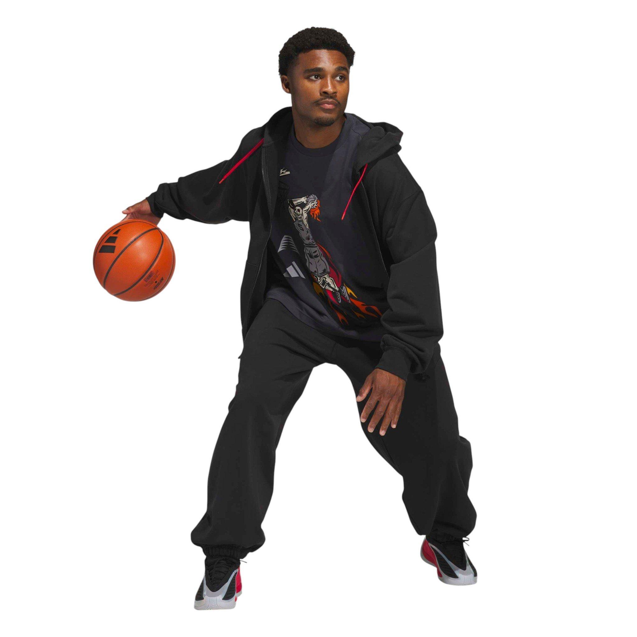 adidas Men's Anthony Edwards Foundation Basketball Joggers - Black - BLACK