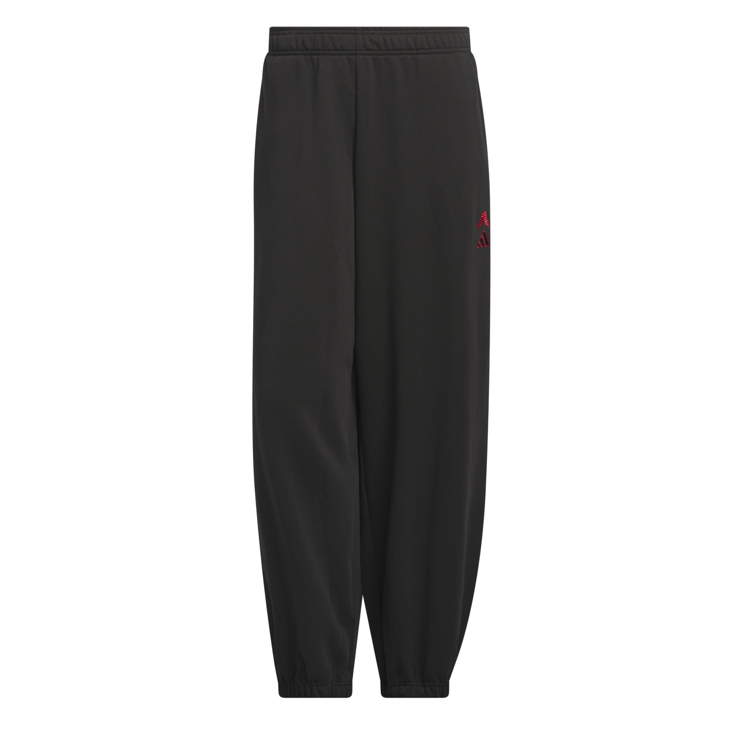 adidas Men's Anthony Edwards Foundation Basketball Joggers - Black - BLACK