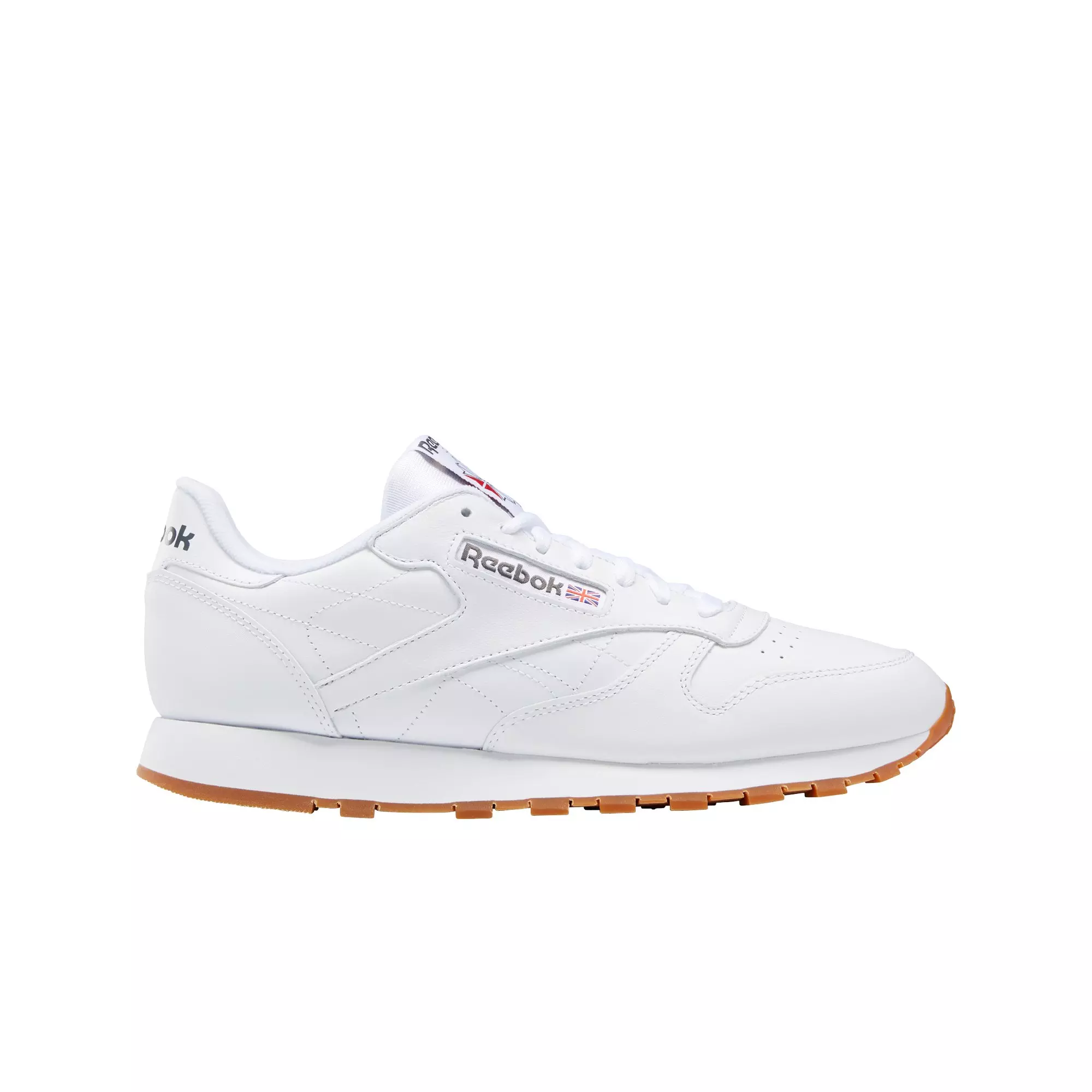 Reebok Classic Leather "White/Khaki" Men's Casual Shoe - WHITE/KHAKI