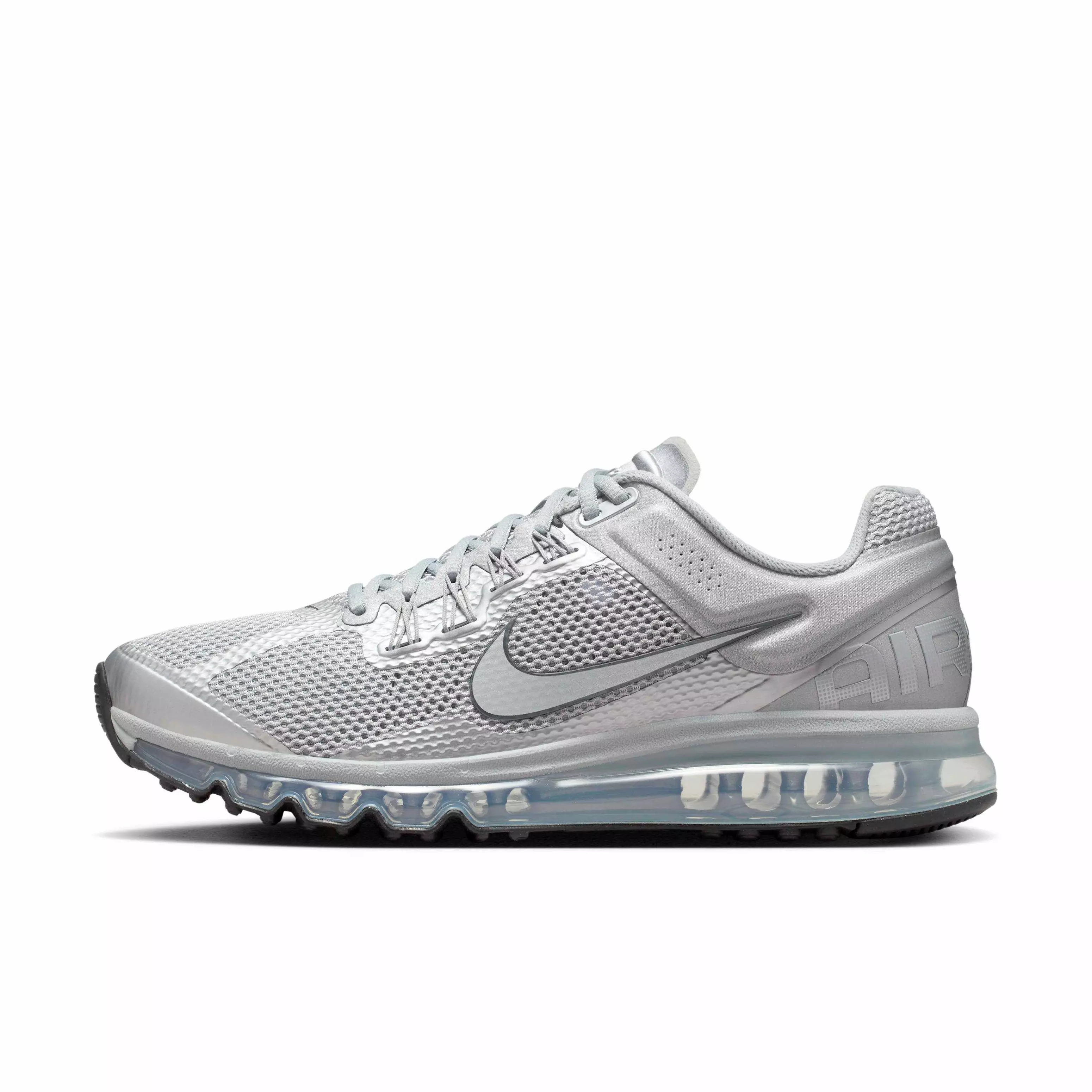 Nike Air Max 2013 "Metallic Silver/Black/Flat Silver/Metallic Silver" Men's Shoe - SILVER/BLACK/SILVER/SILVER