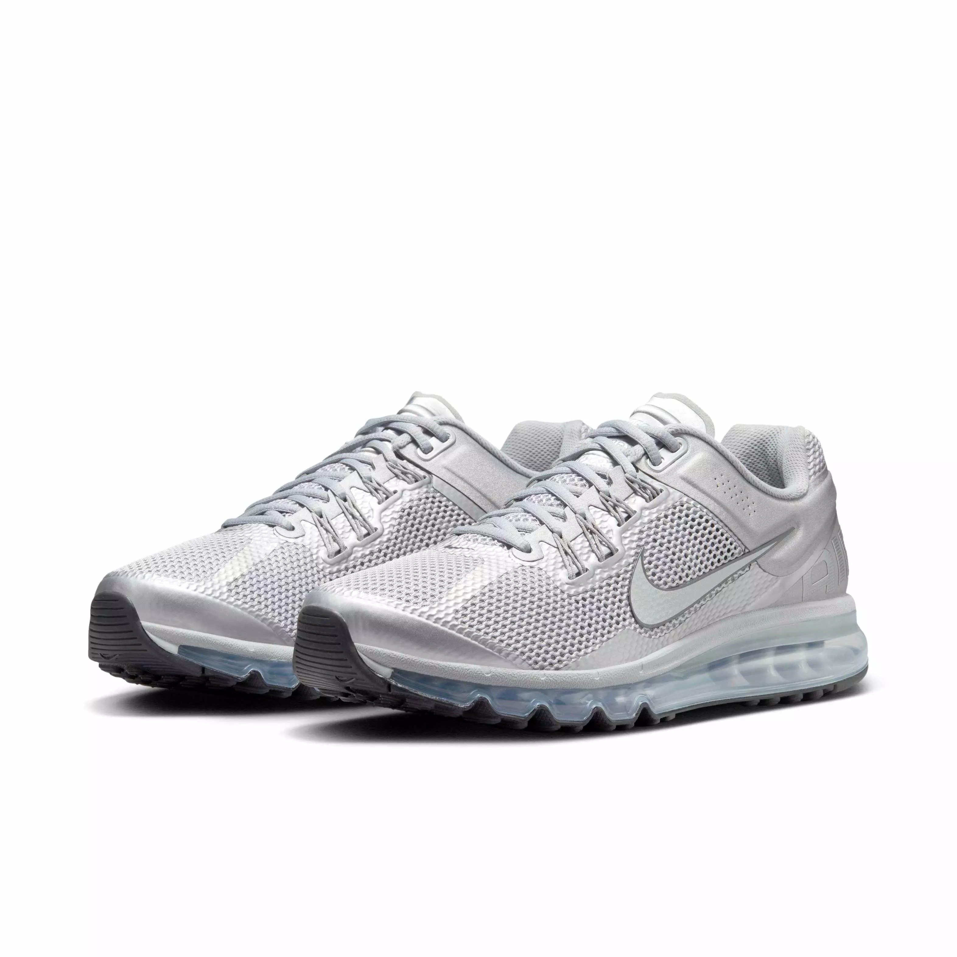 Nike Air Max 2013 "Metallic Silver/Black/Flat Silver/Metallic Silver" Men's Shoe - SILVER/BLACK/SILVER/SILVER