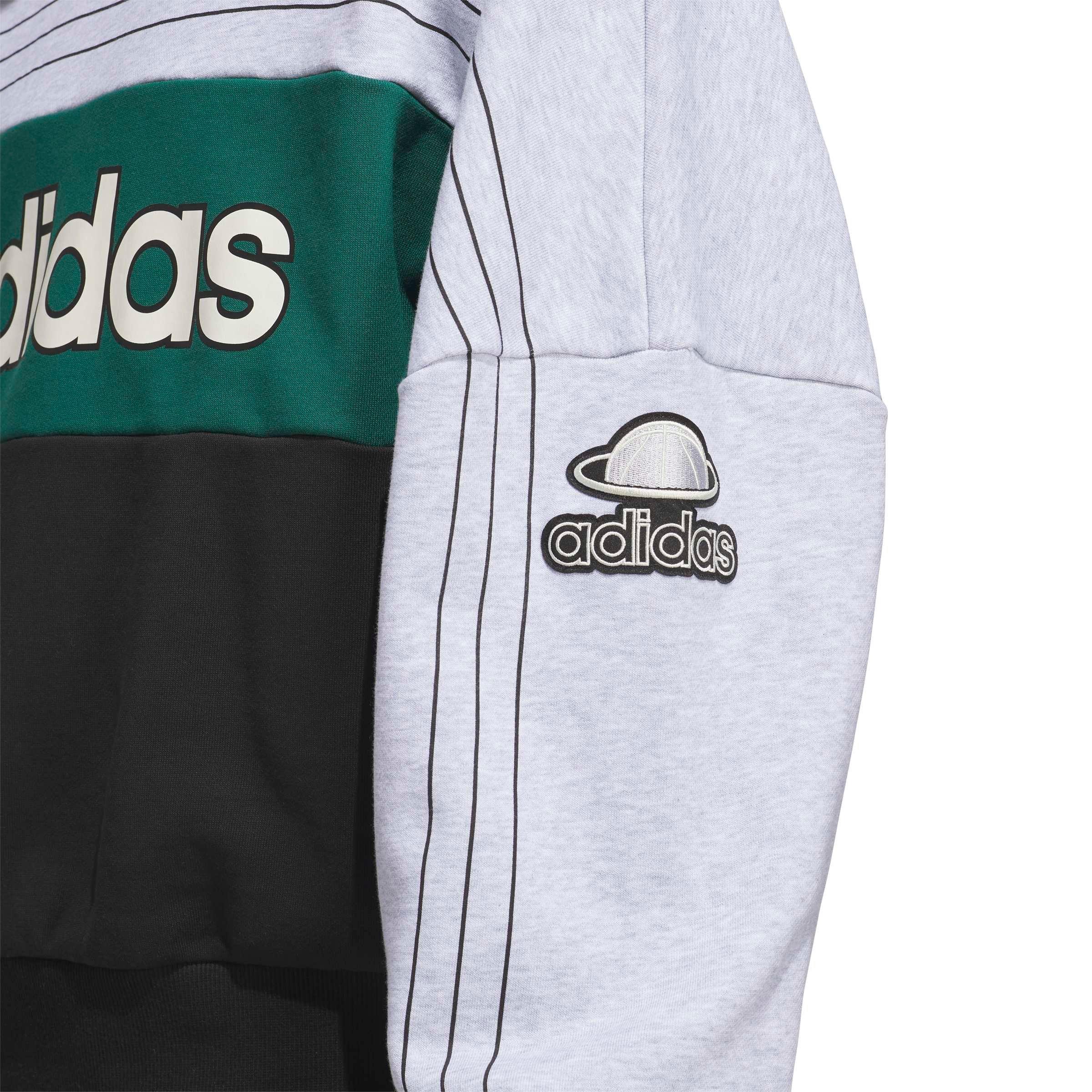 adidas Originals Men's Varsity Crewneck Sweatshirt - Grey - GREY Thumbnail View 4