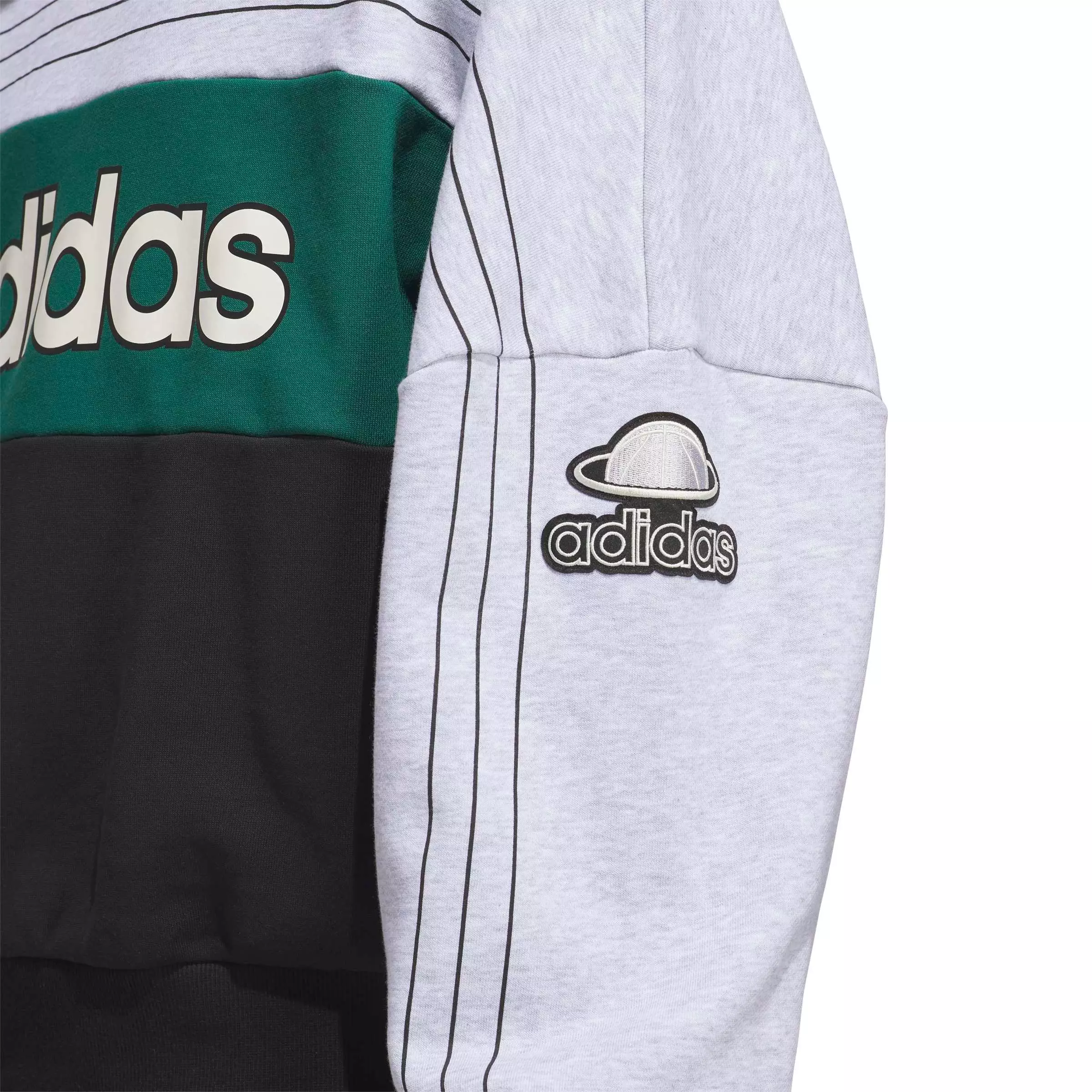 adidas Originals Men's Varsity Crewneck Sweatshirt - Grey - GREY
