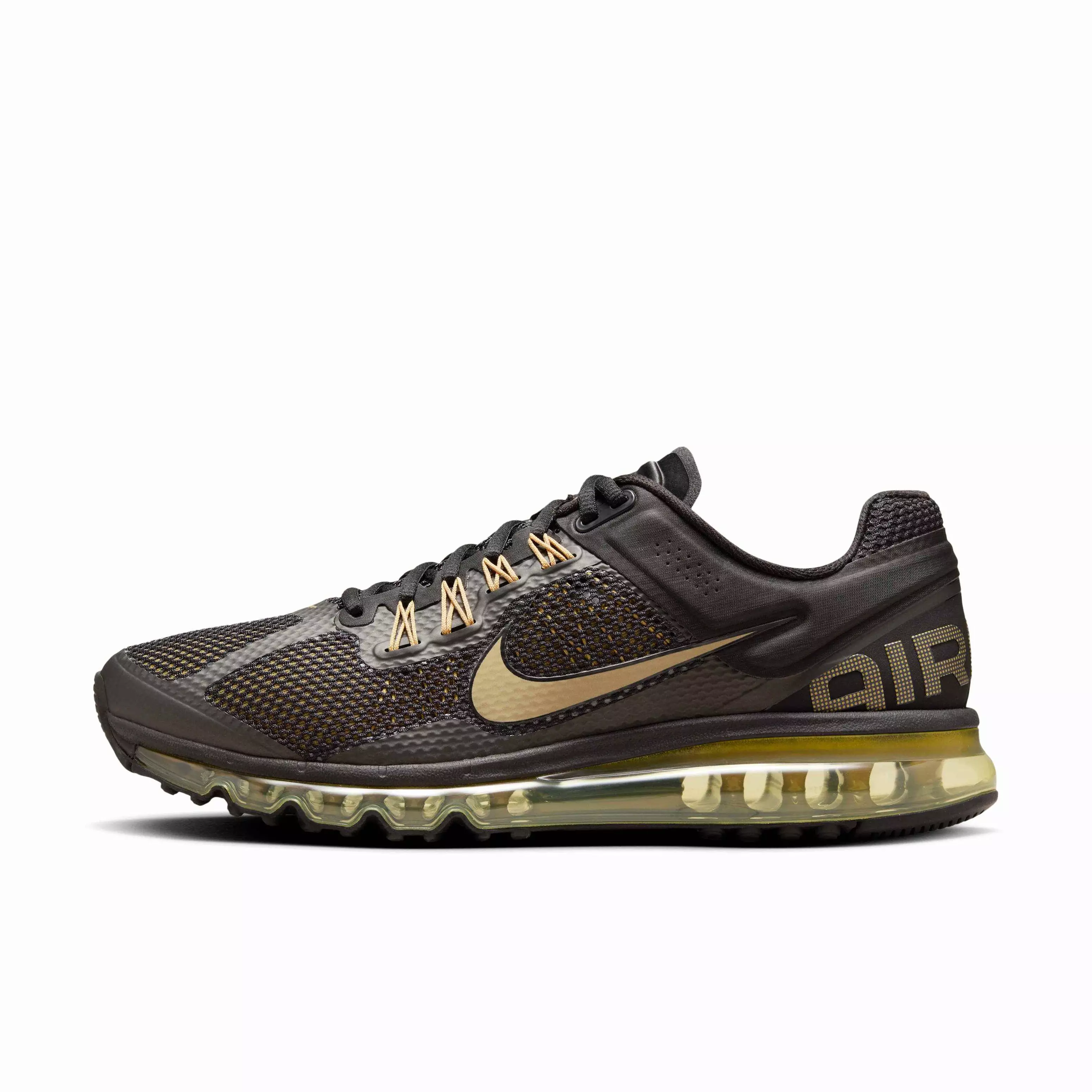 Nike Air Max 2013 "Black/Flat Gold/Metallic Gold" Men's Shoe