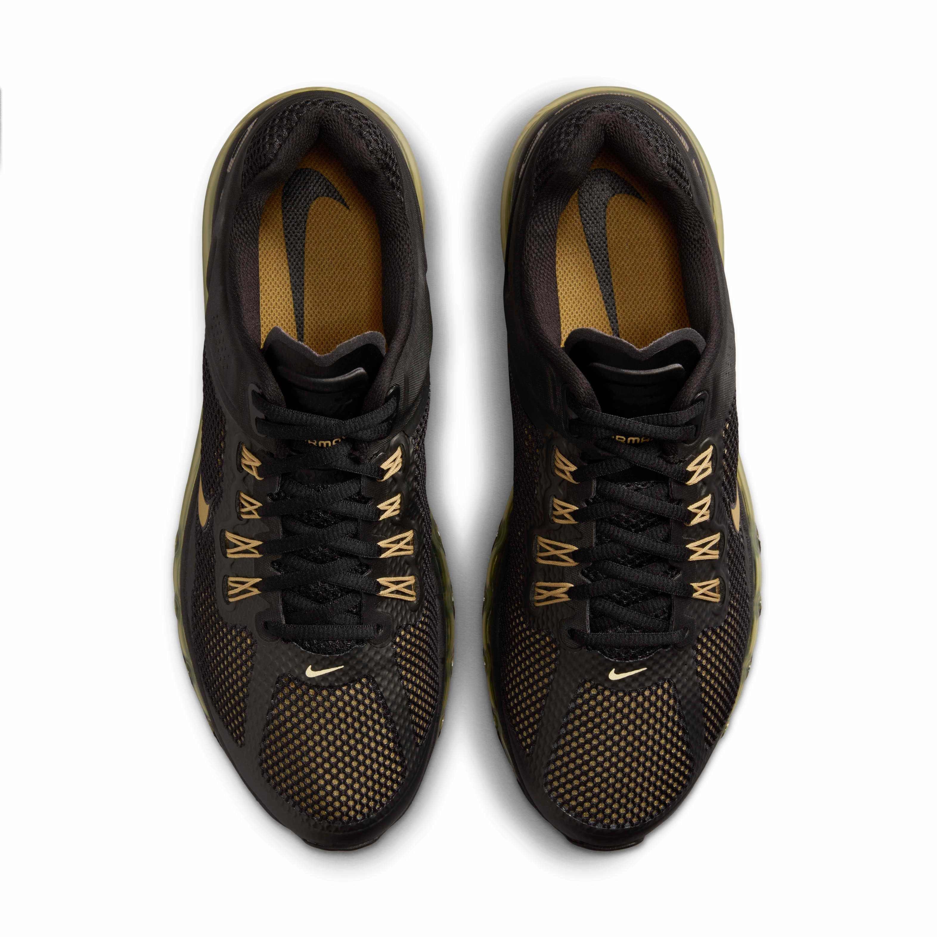 Nike Air Max 2013 "Black/Flat Gold/Metallic Gold" Men's Shoe - BLACK/GOLD/GOLD Thumbnail View 4