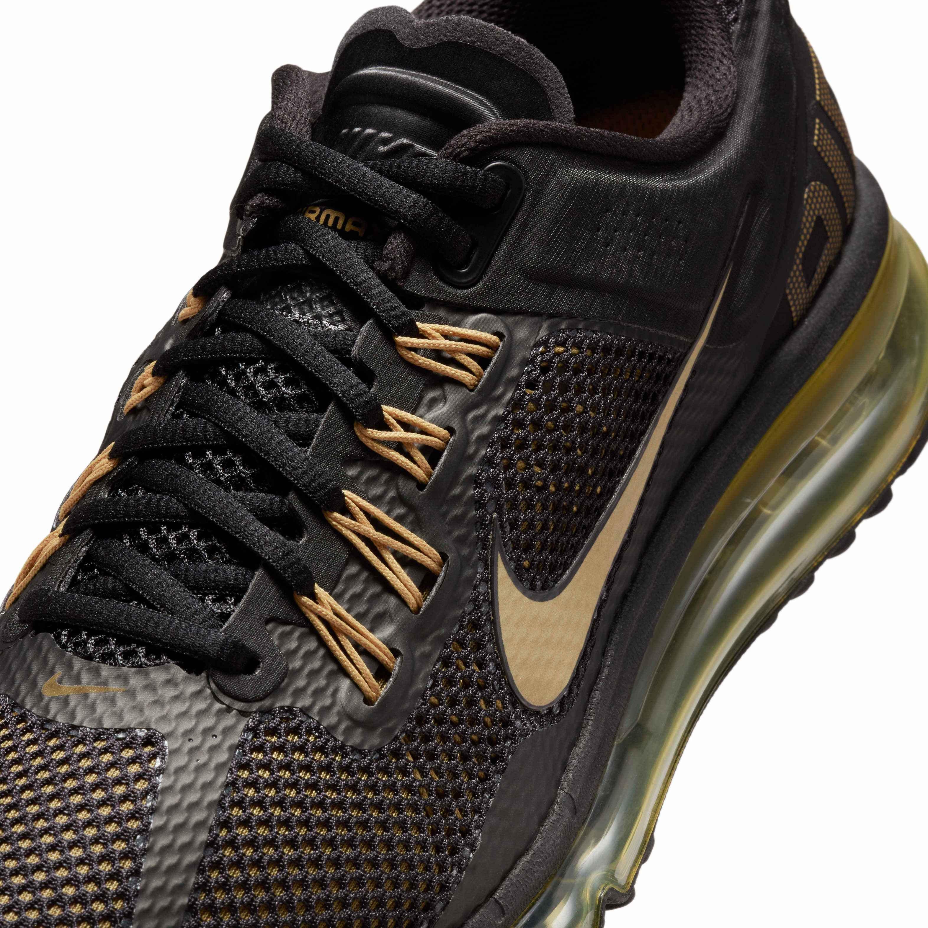 Nike Air Max 2013 "Black/Flat Gold/Metallic Gold" Men's Shoe - BLACK/GOLD/GOLD Thumbnail View 7