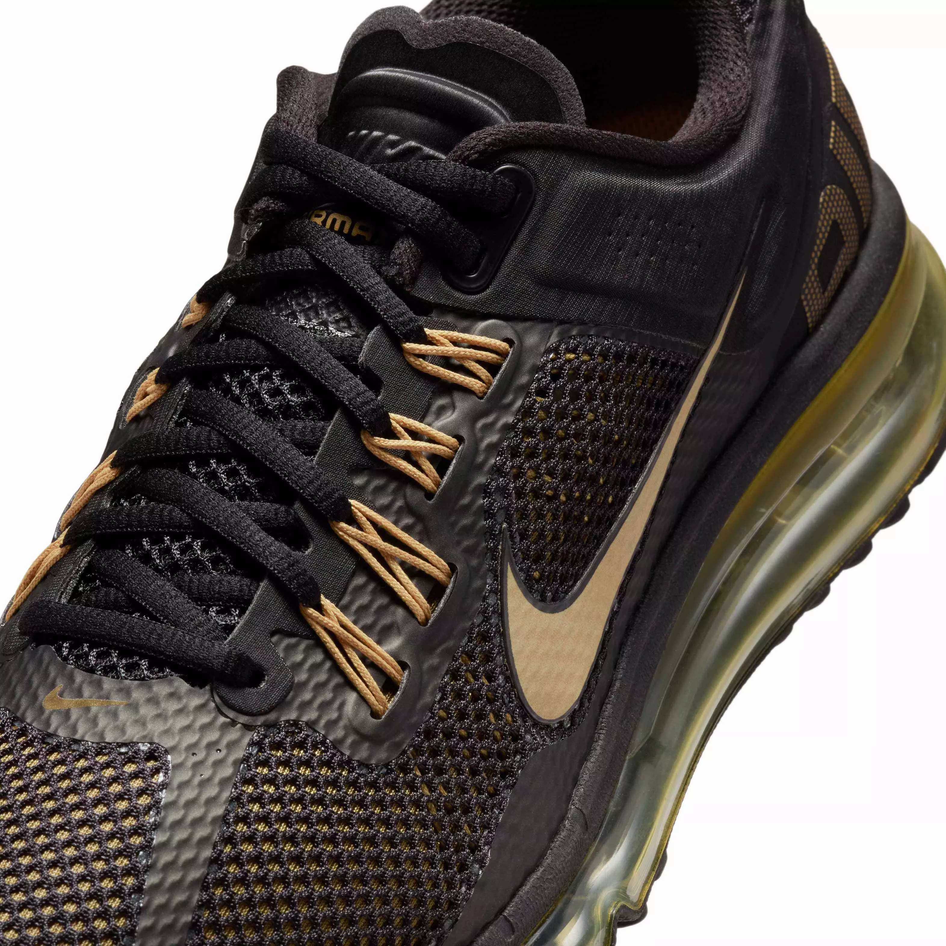 Nike Air Max 2013 "Black/Flat Gold/Metallic Gold" Men's Shoe - BLACK/GOLD/GOLD