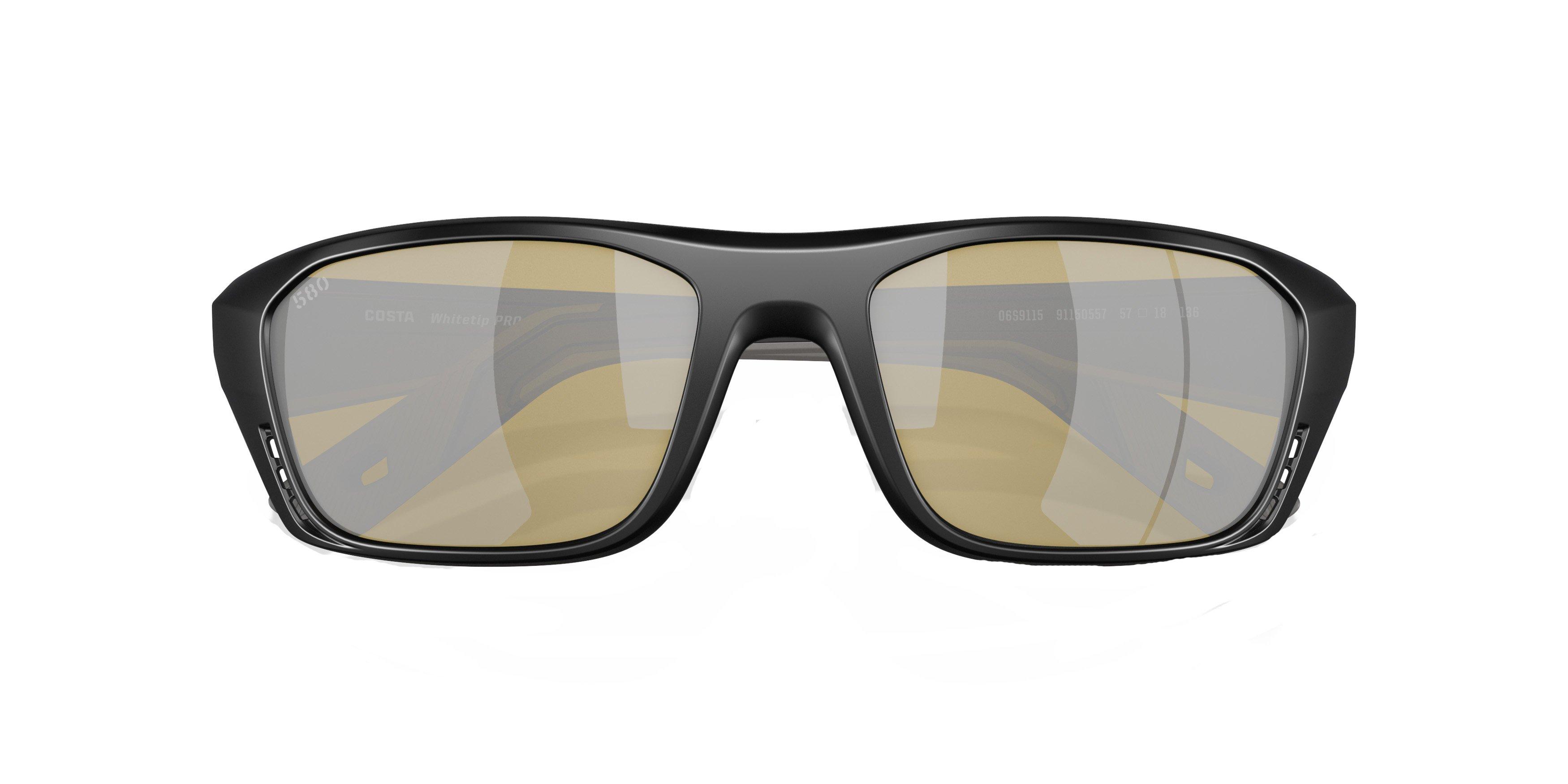 Costa Del Mar Whitetip Pro 580G Polarized Sunglasses - BLACK/GOLD Thumbnail View 7