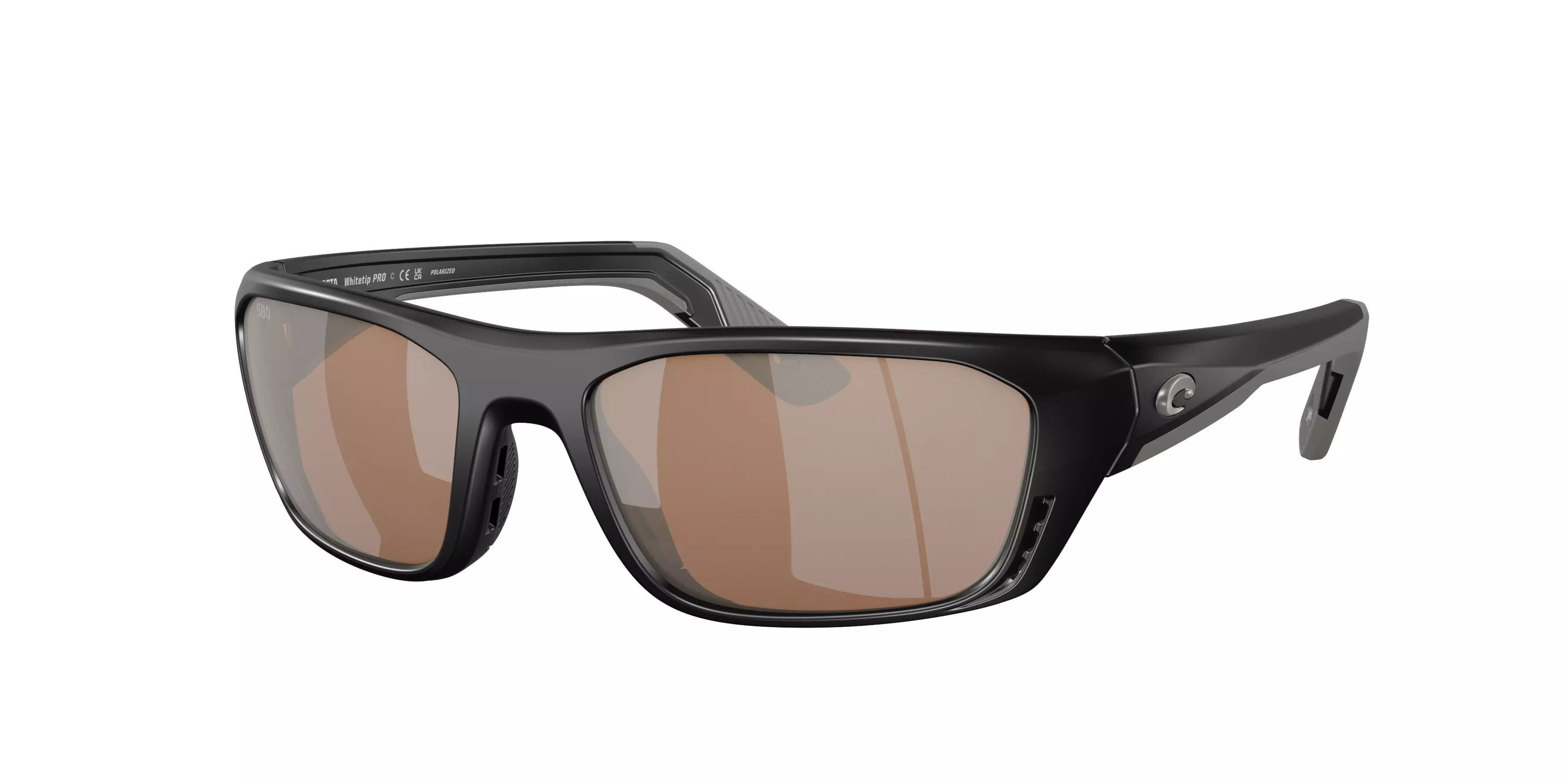 Costa Del Mar Whitetip Pro 580G Polarized Sunglasses - BLACK/SILVER