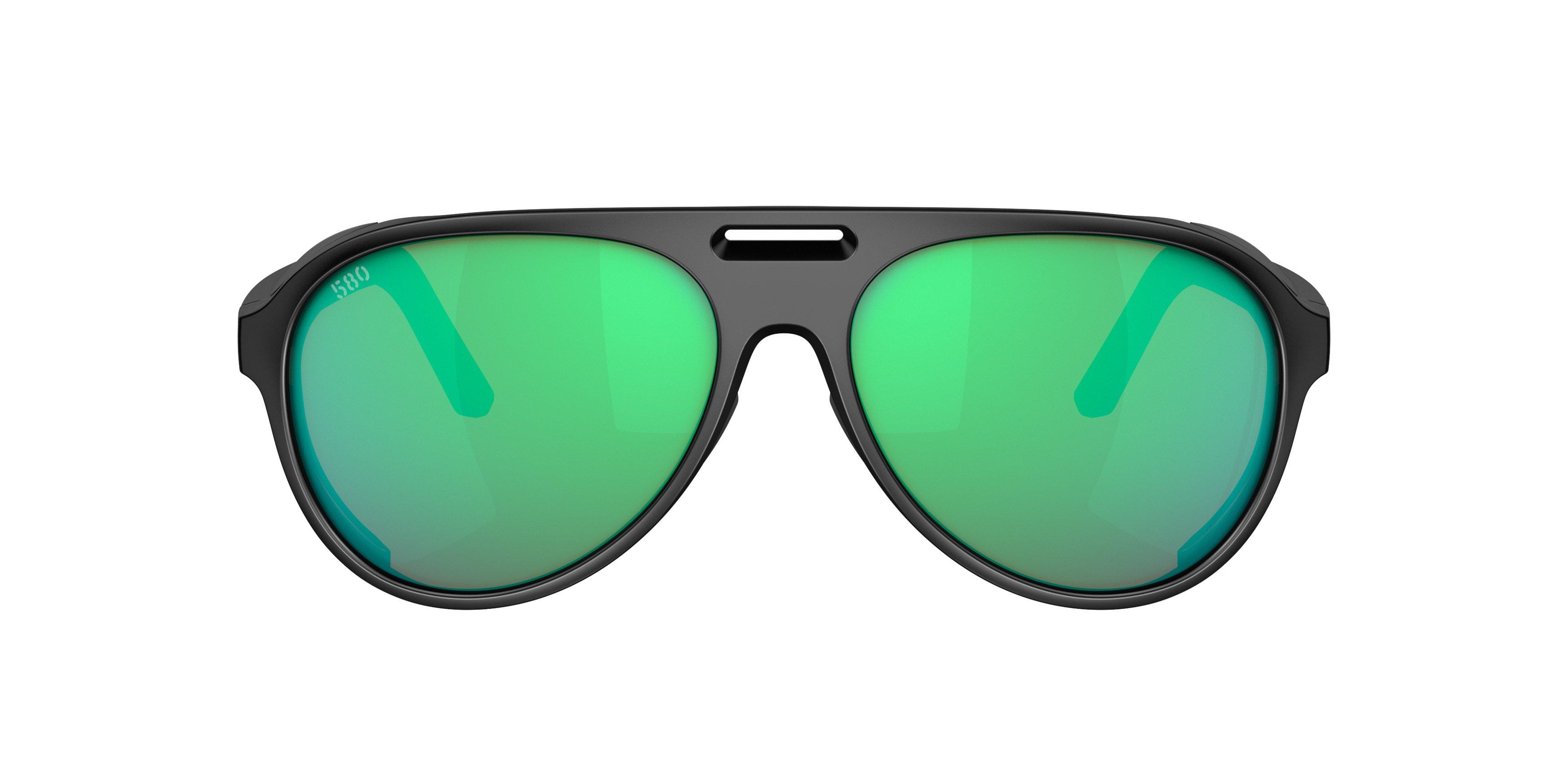 Costa Del Mar Grand Catalina Sunglasses - BLACK/GREEN Thumbnail View 3