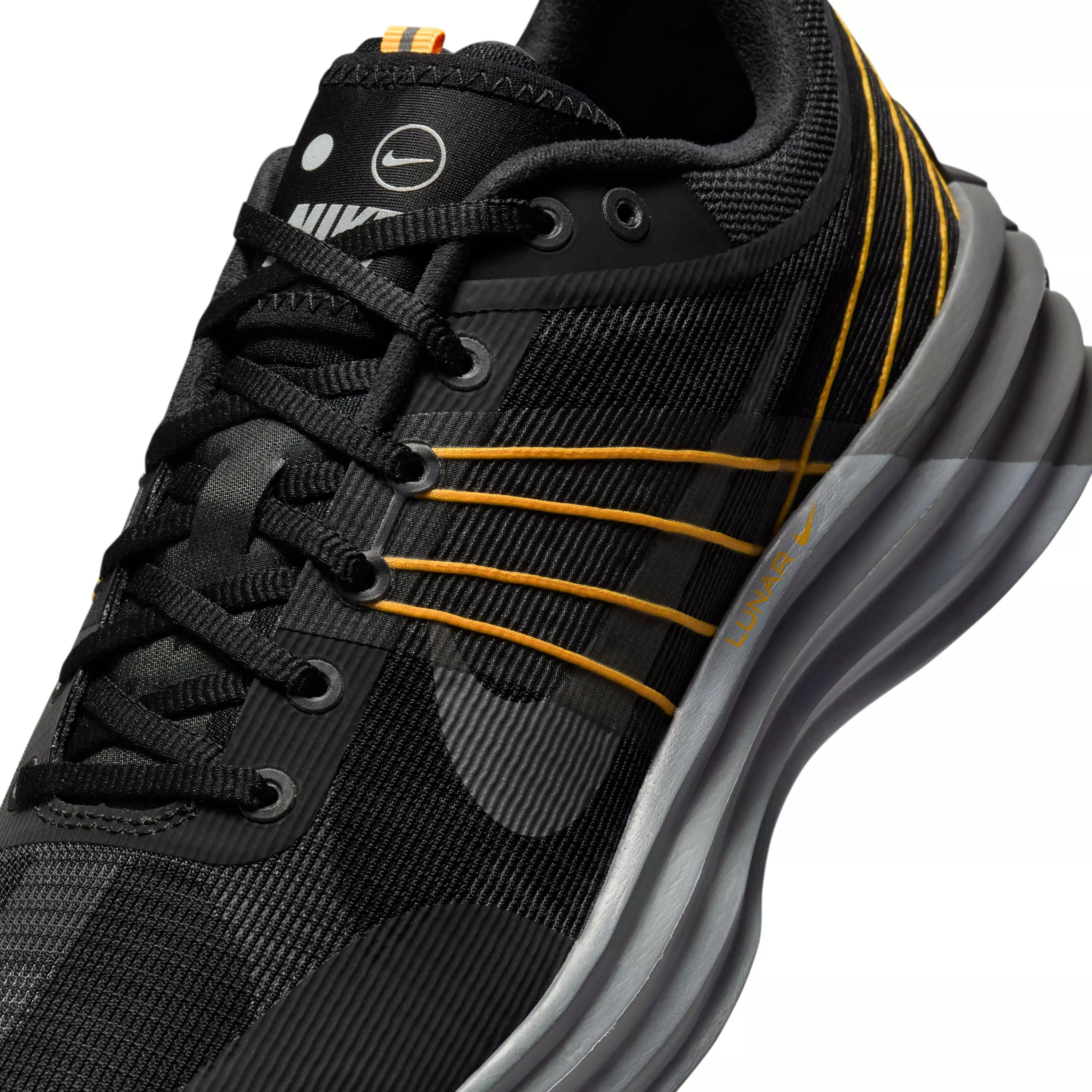 Nike Lunar Roam "Black/Smoke Grey/Laser Orange/Iron Grey" Men's Shoe - BLACK/GREY/ORANGE/GREY