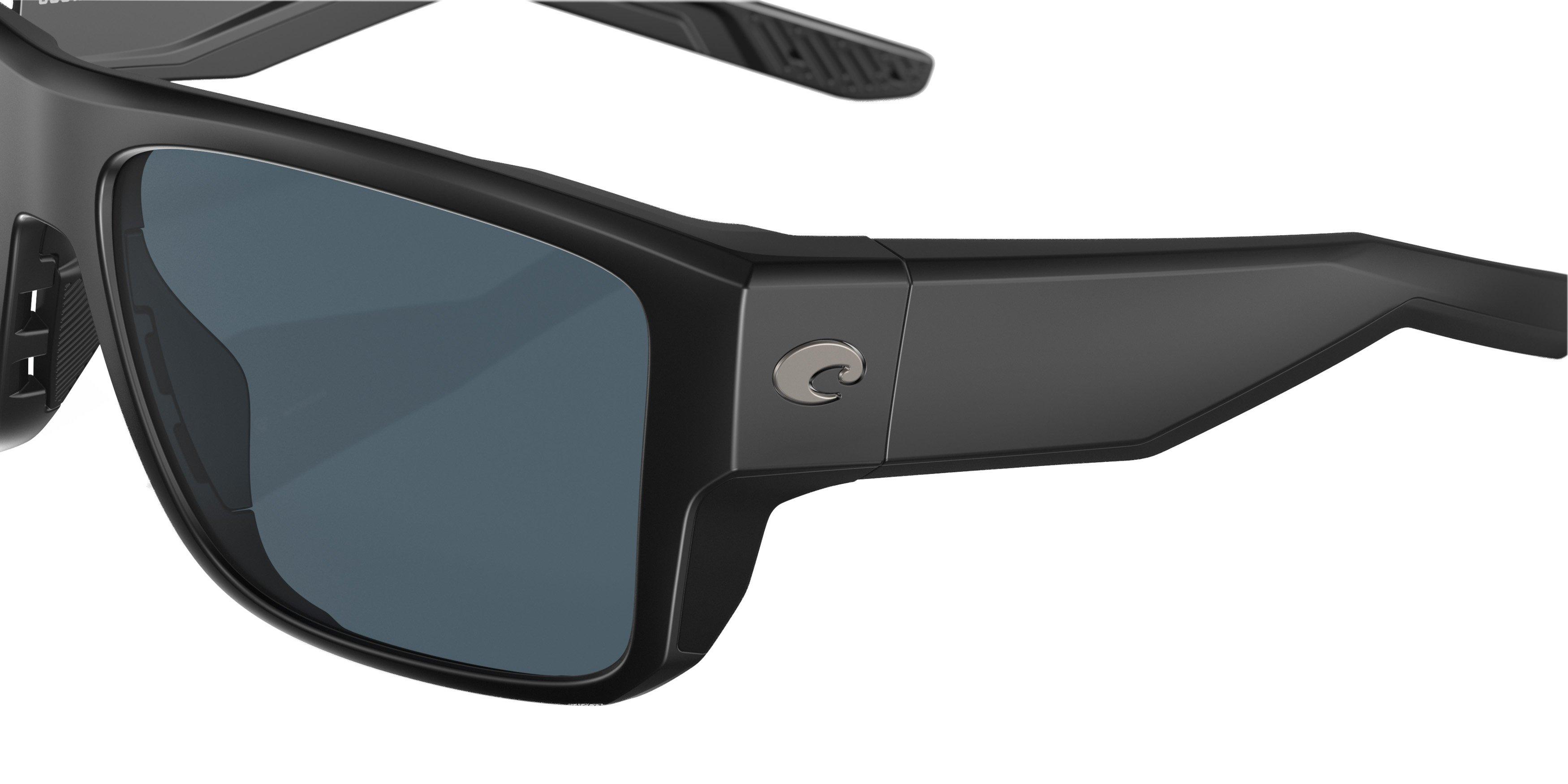 Costa Del Mar Taxman Polarized Sunglasses - BLACK/GREY Thumbnail View 4