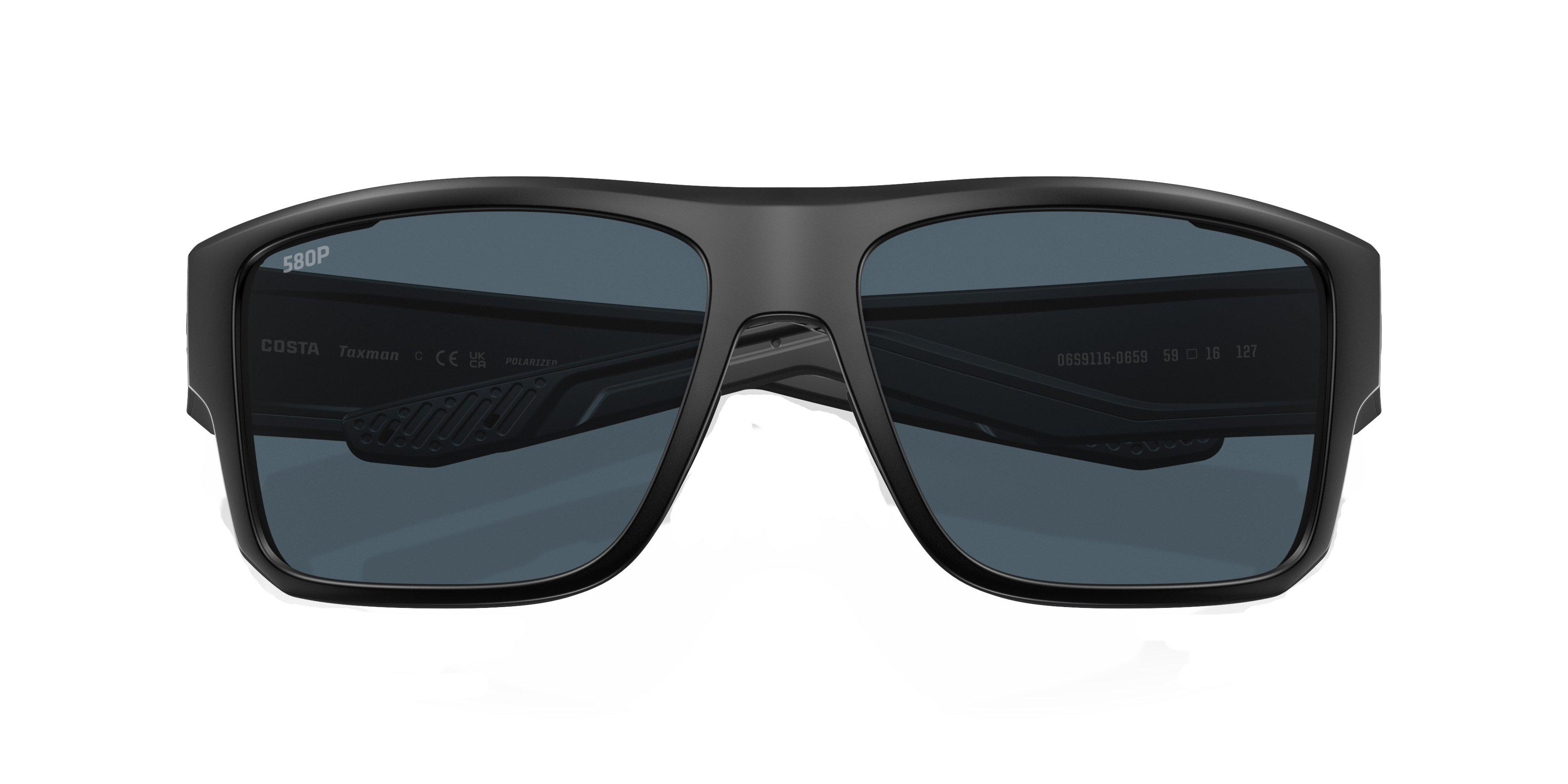 Costa Del Mar Taxman Polarized Sunglasses - BLACK/GREY Thumbnail View 7
