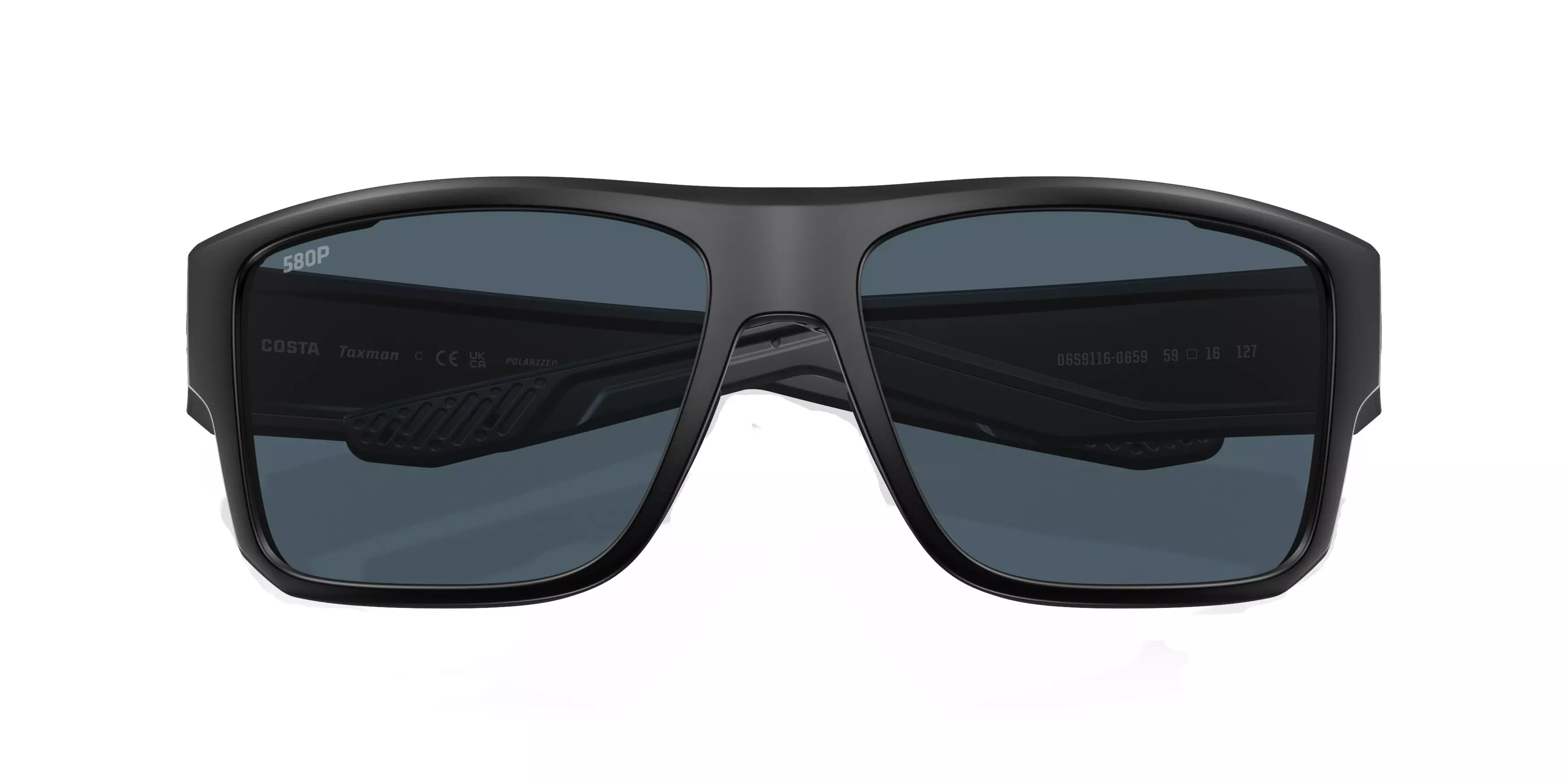 Costa Del Mar Taxman Polarized Sunglasses - BLACK/GREY