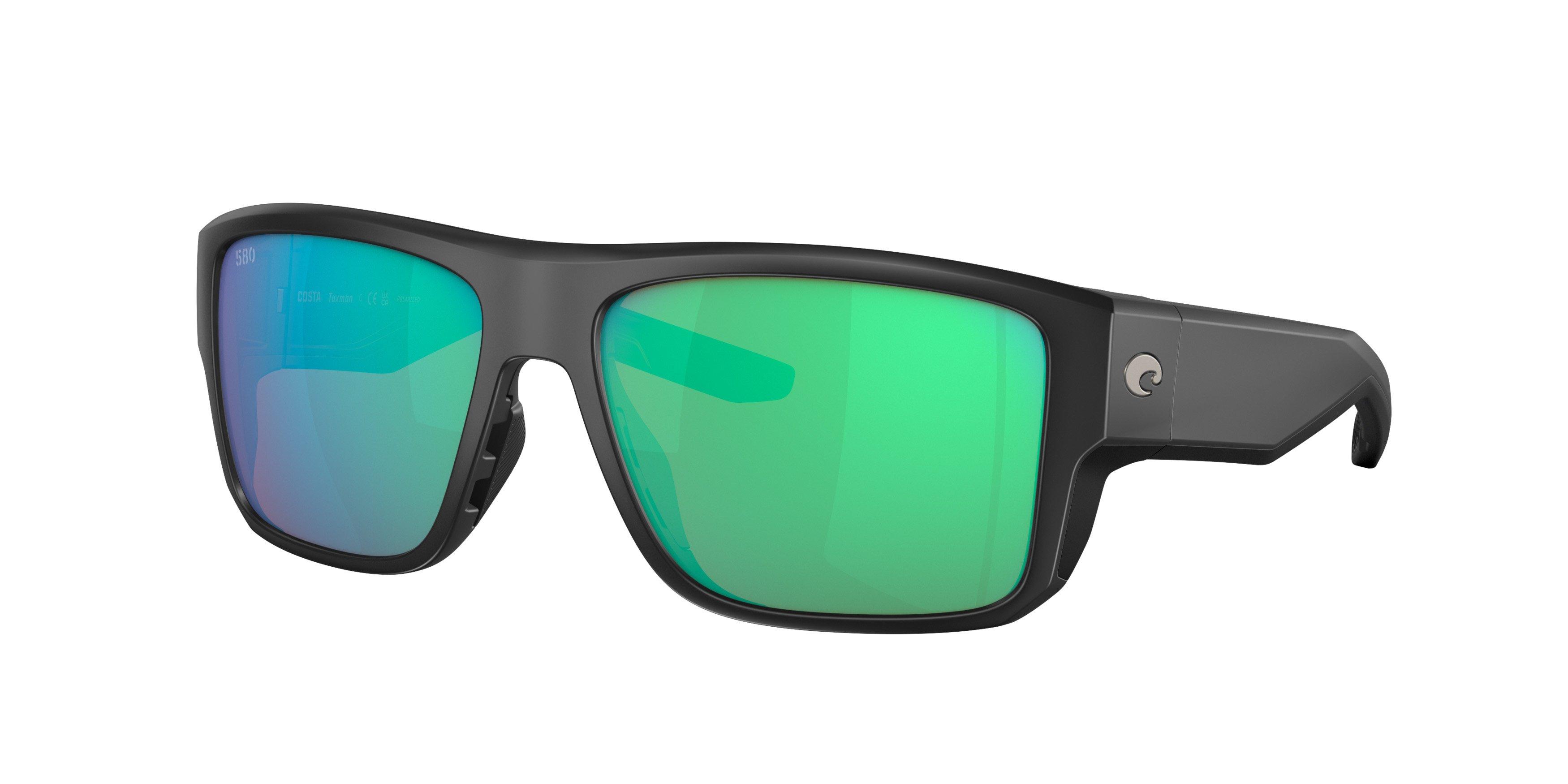 Costa Del Mar Taxman Polarized Sunglasses - BLACK/GREEN Thumbnail View 1