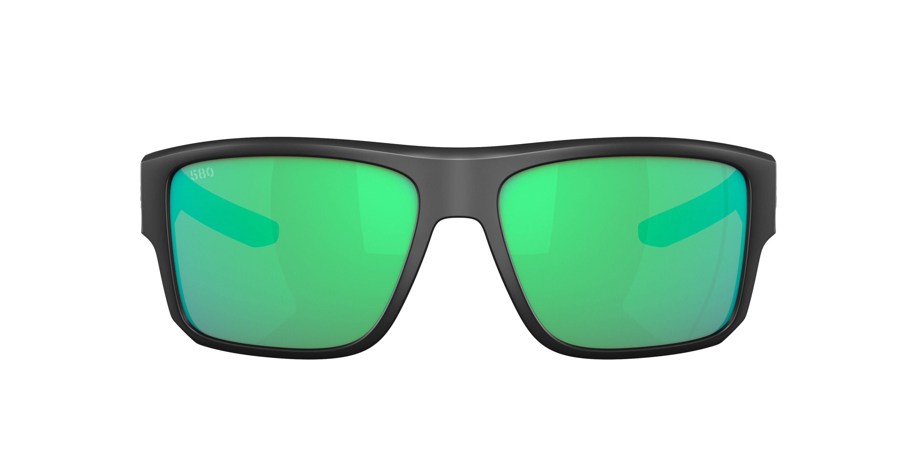 Costa Del Mar Taxman Polarized Sunglasses - BLACK/GREEN Thumbnail View 3