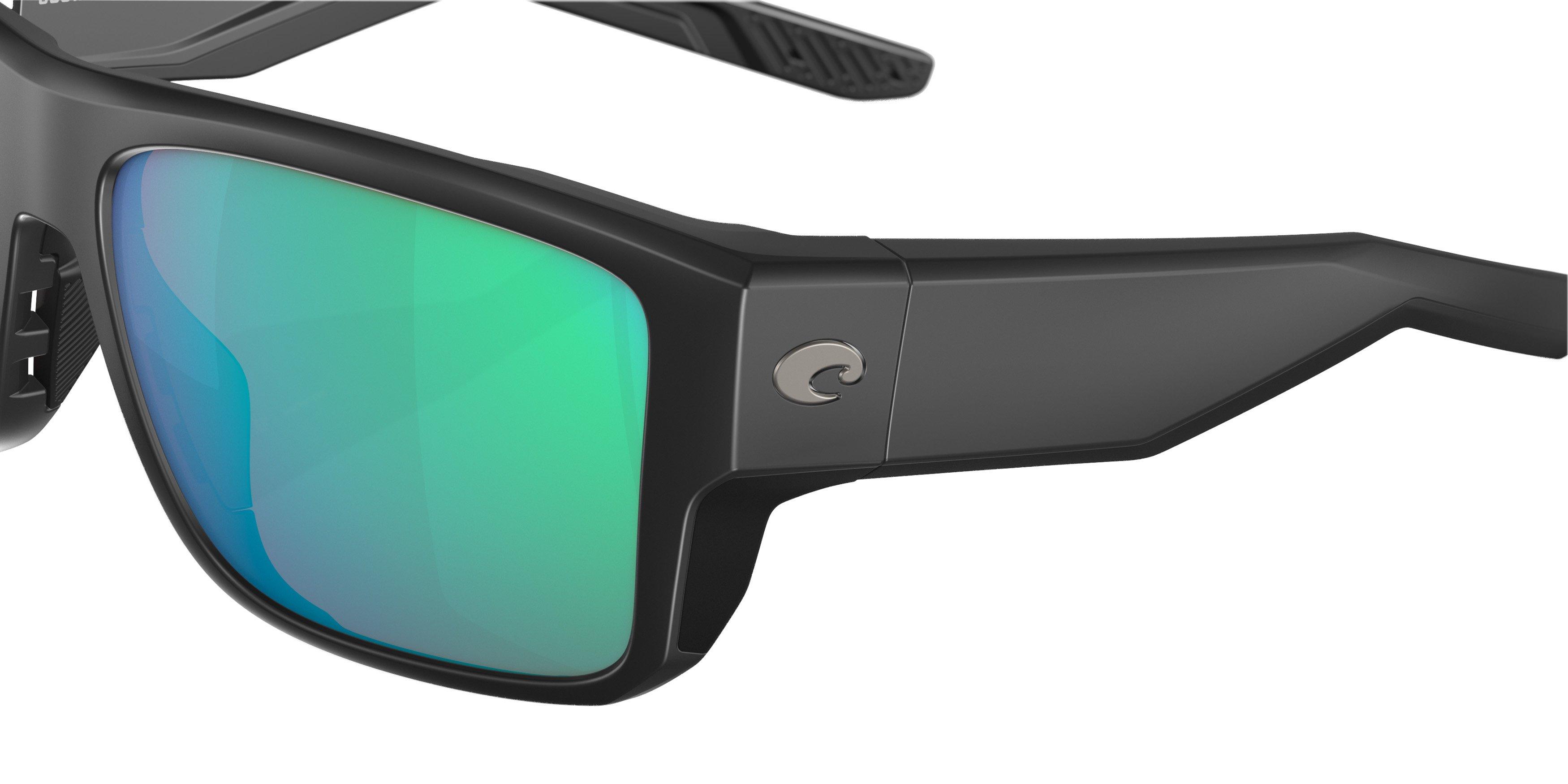 Costa Del Mar Taxman Polarized Sunglasses - BLACK/GREEN Thumbnail View 4