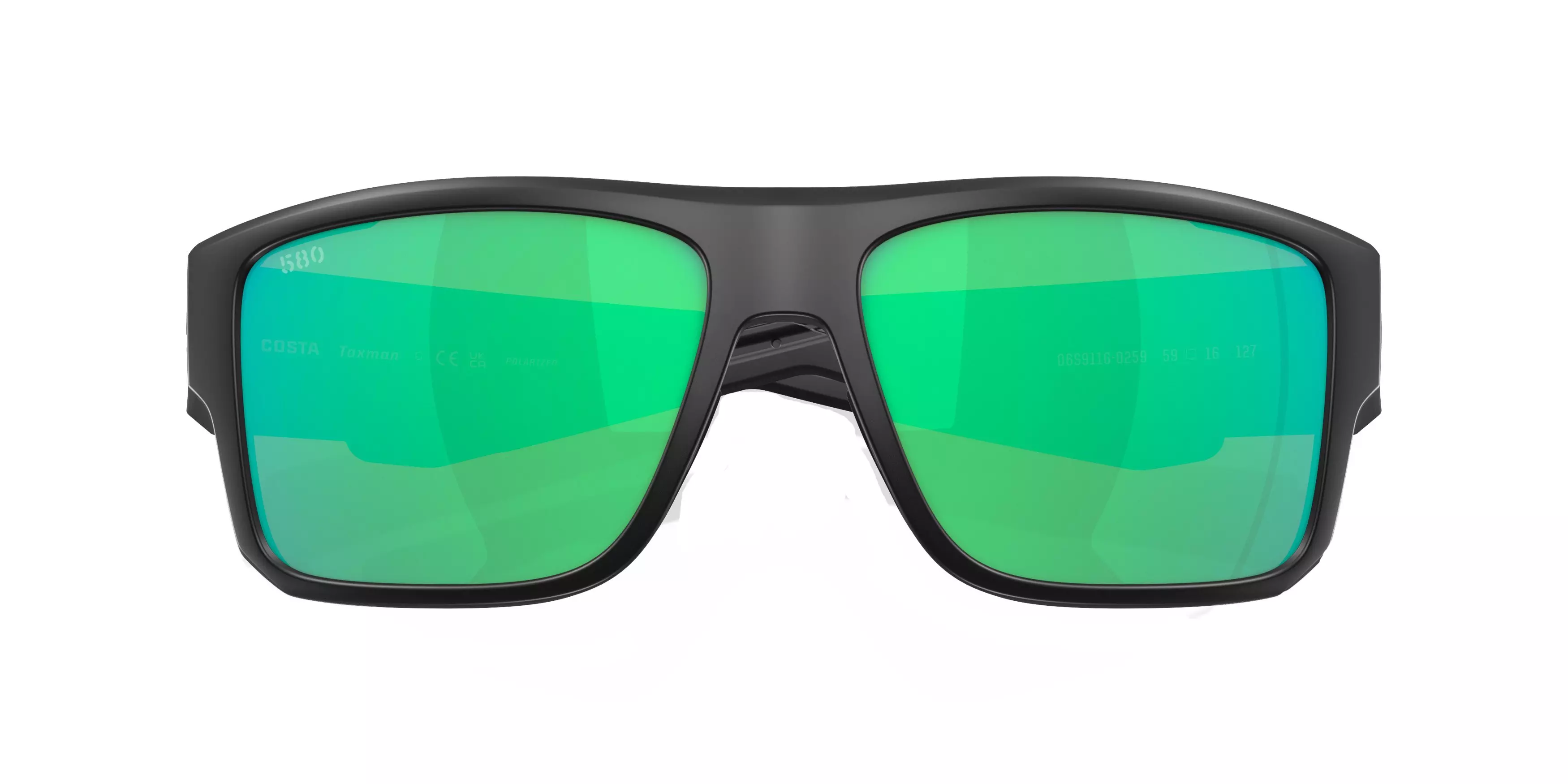 Costa Del Mar Taxman Polarized Sunglasses - BLACK/GREEN