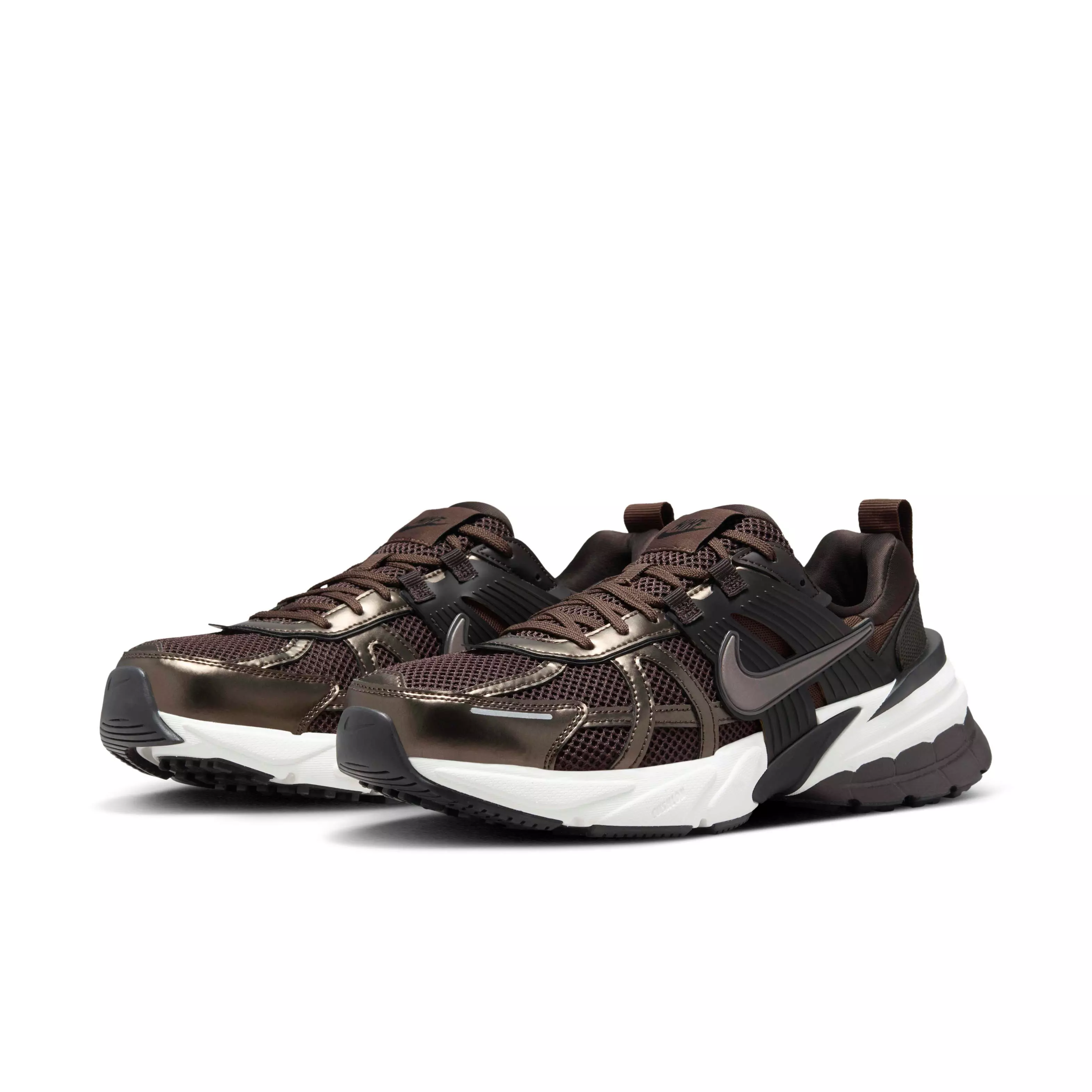 Nike V2K Run "Velvet Brown/White/Black/Baroque Brown" Men's Shoe - BROWN/WHITE/BLACK/BROWN