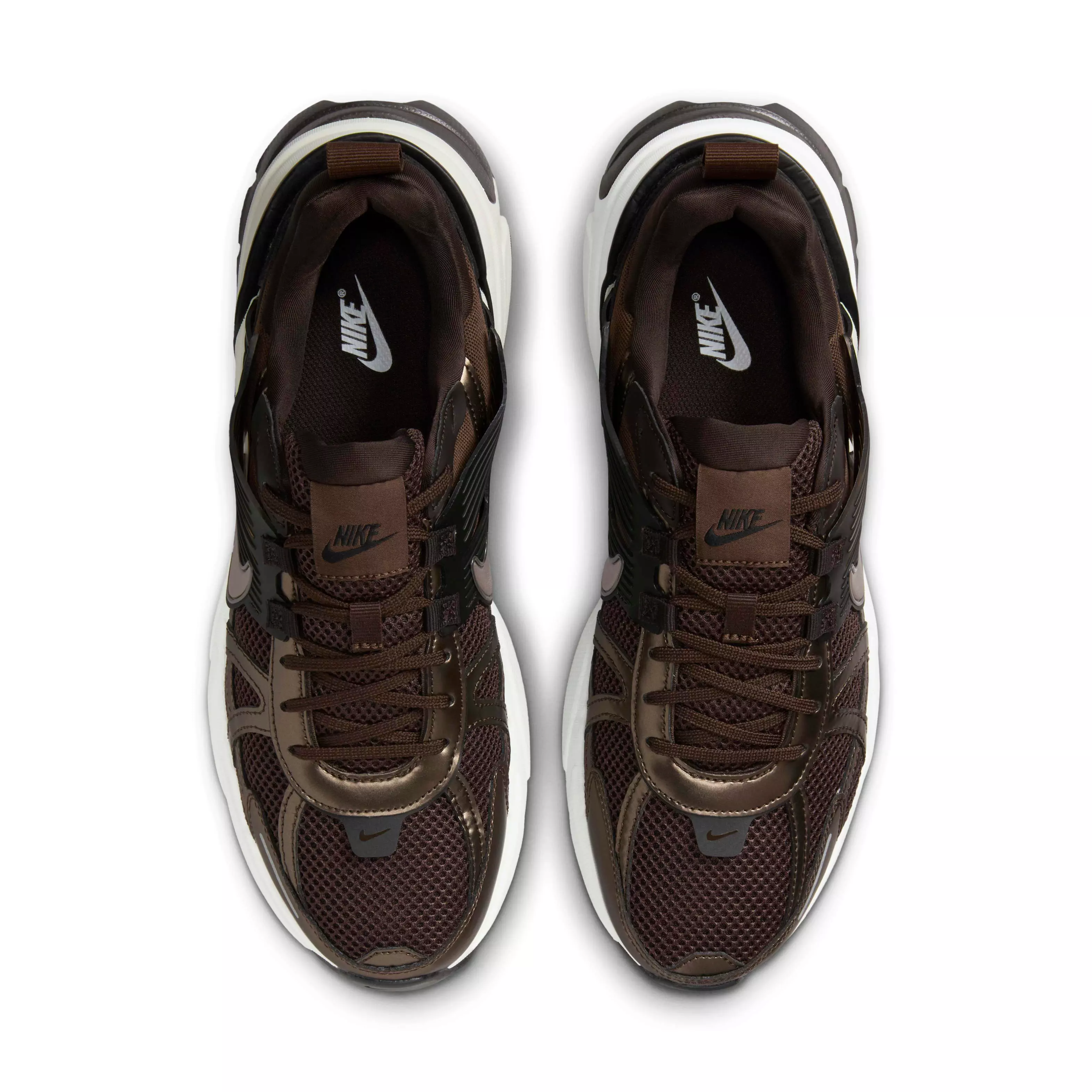 Nike V2K Run "Velvet Brown/White/Black/Baroque Brown" Men's Shoe - BROWN/WHITE/BLACK/BROWN
