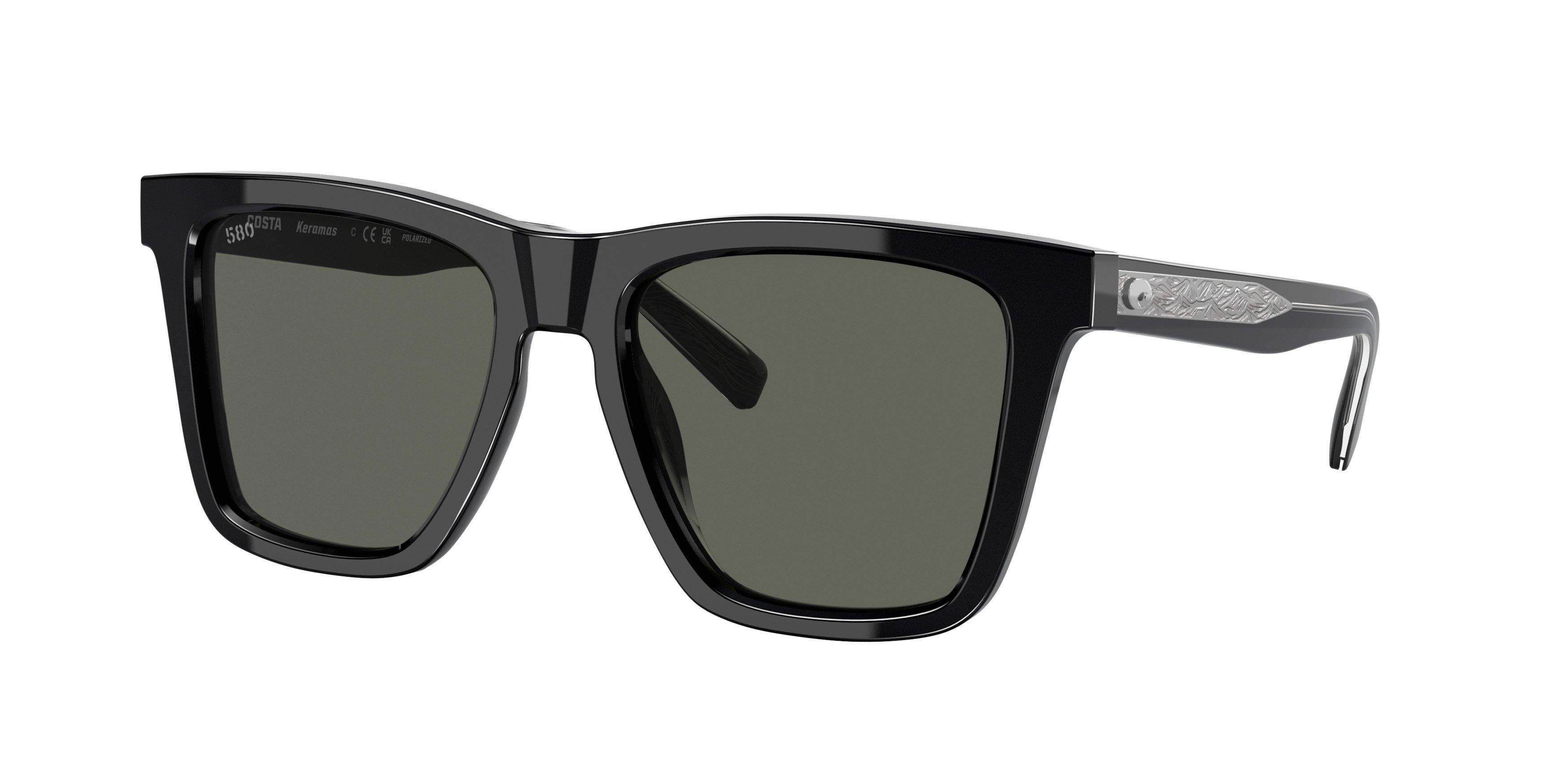 Costa Del Mar Keramas Polarized Sunglasses - BLACK Thumbnail View 1