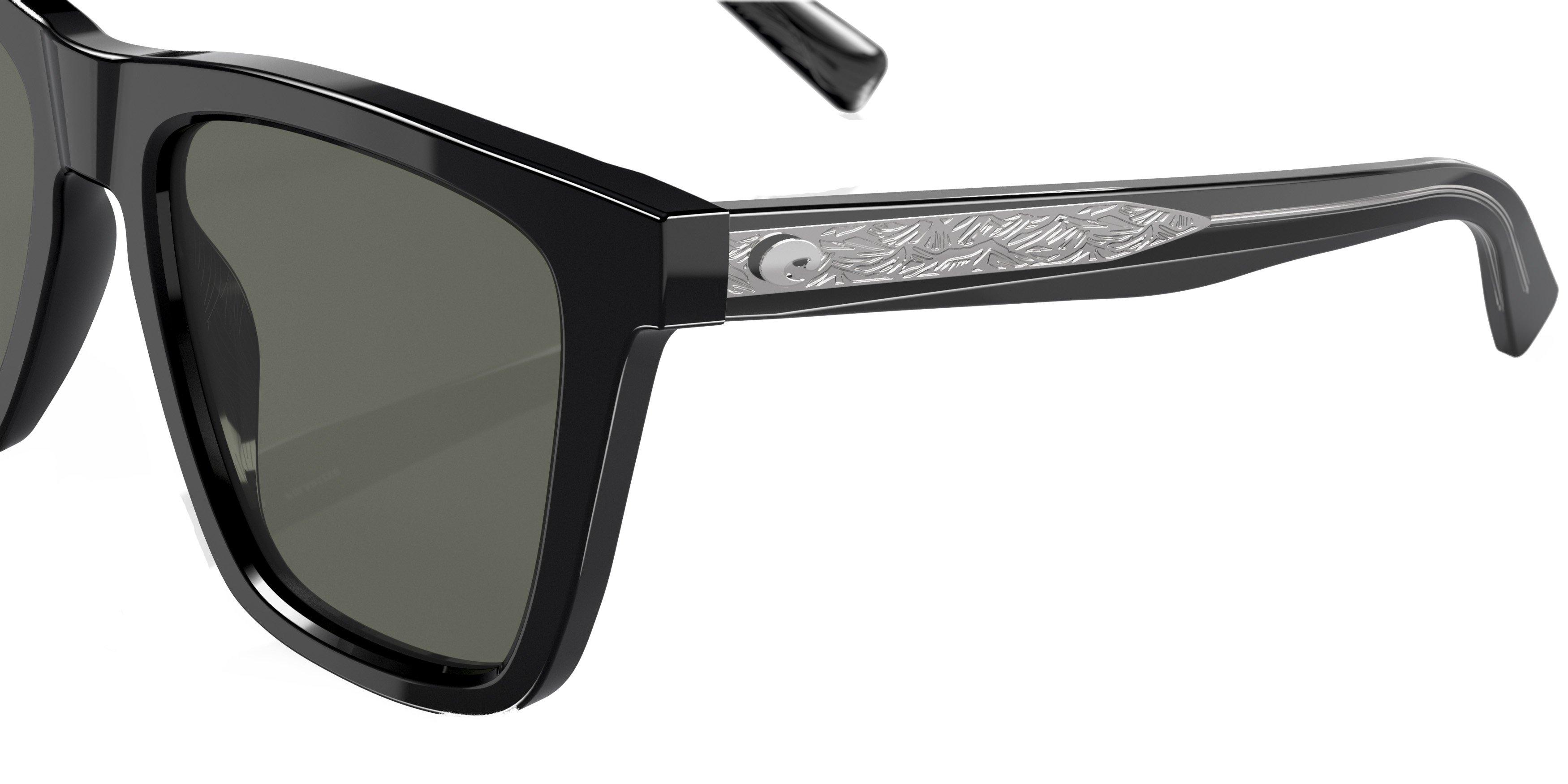 Costa Del Mar Keramas Polarized Sunglasses - BLACK Thumbnail View 4
