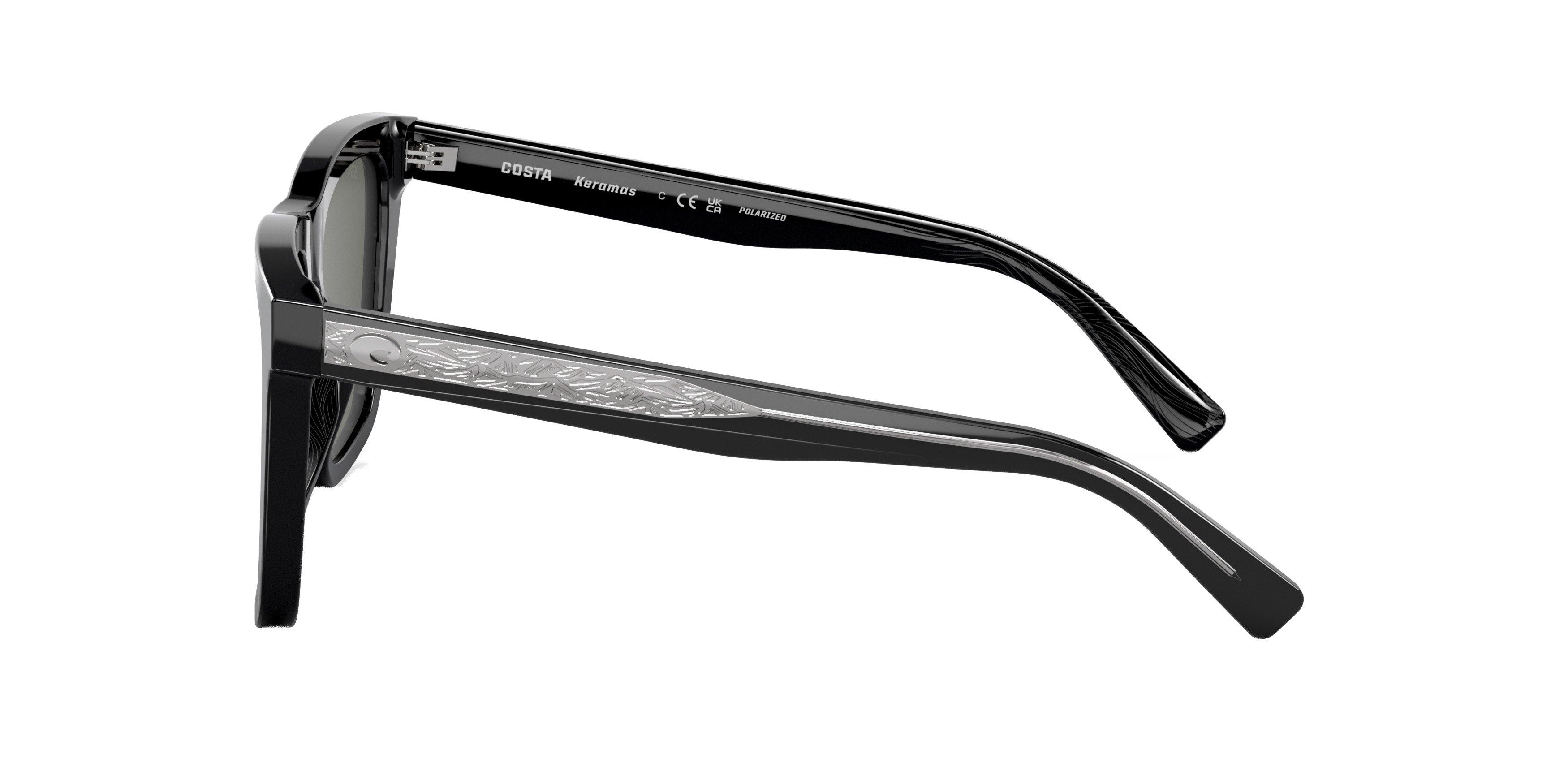 Costa Del Mar Keramas Polarized Sunglasses - BLACK Thumbnail View 6