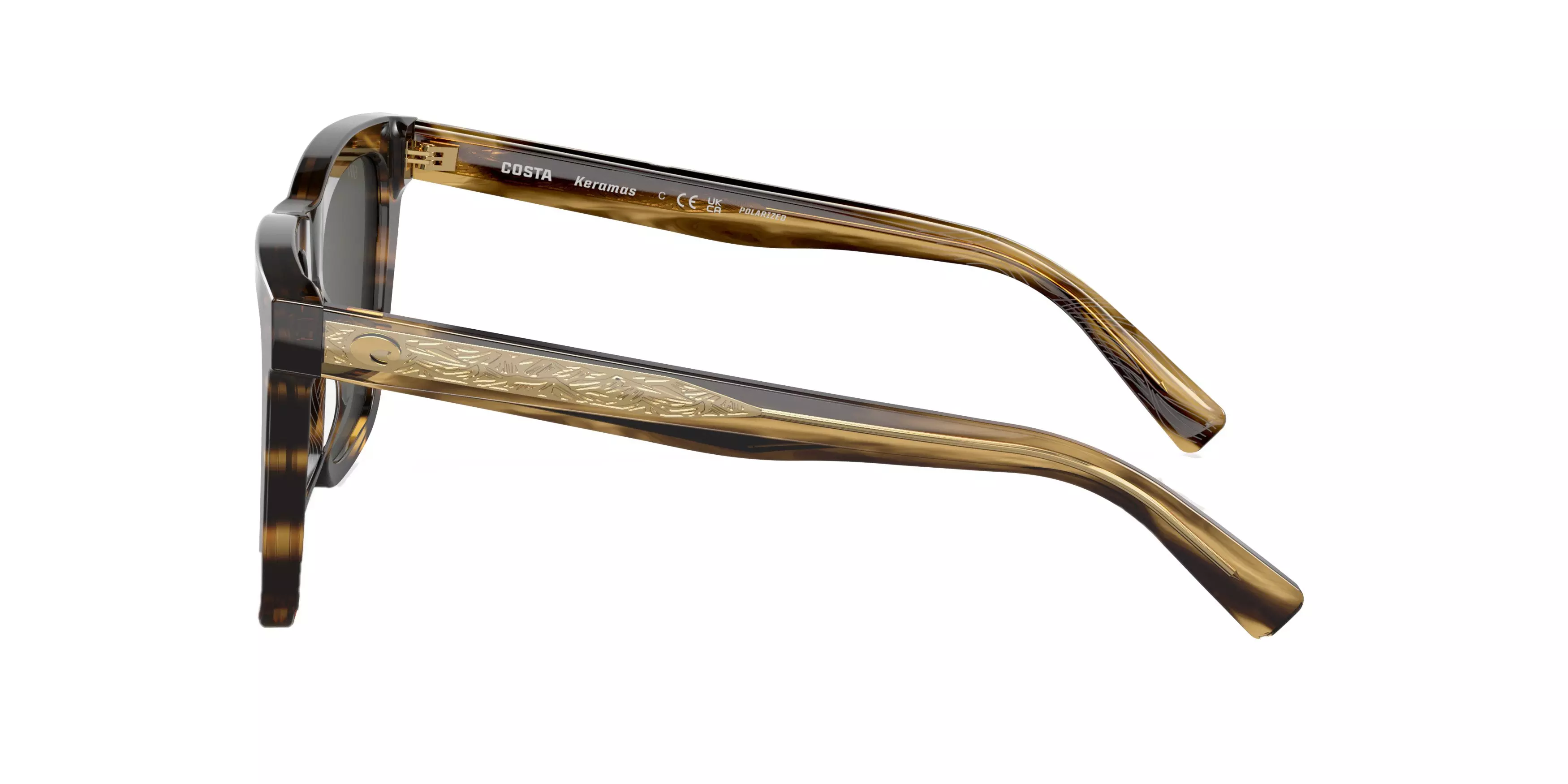 Costa Del Mar Keramas Polarized Sunglasses - BROWN