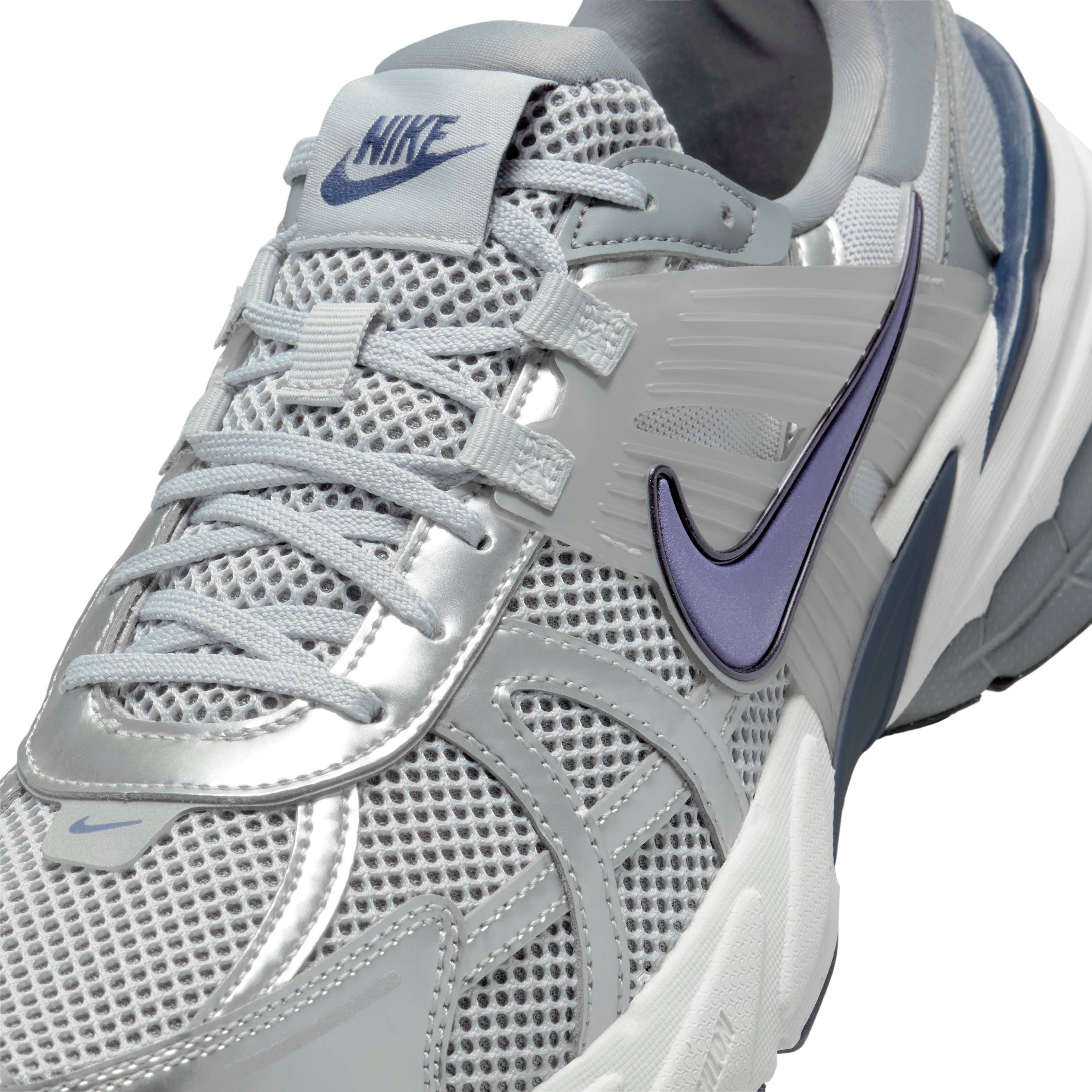 Nike V2K Run "Wolf Grey/Cool Grey/White/Midnight Navy" Men's Shoe - GREY/GREY/WHITE/NAVY Thumbnail View 7