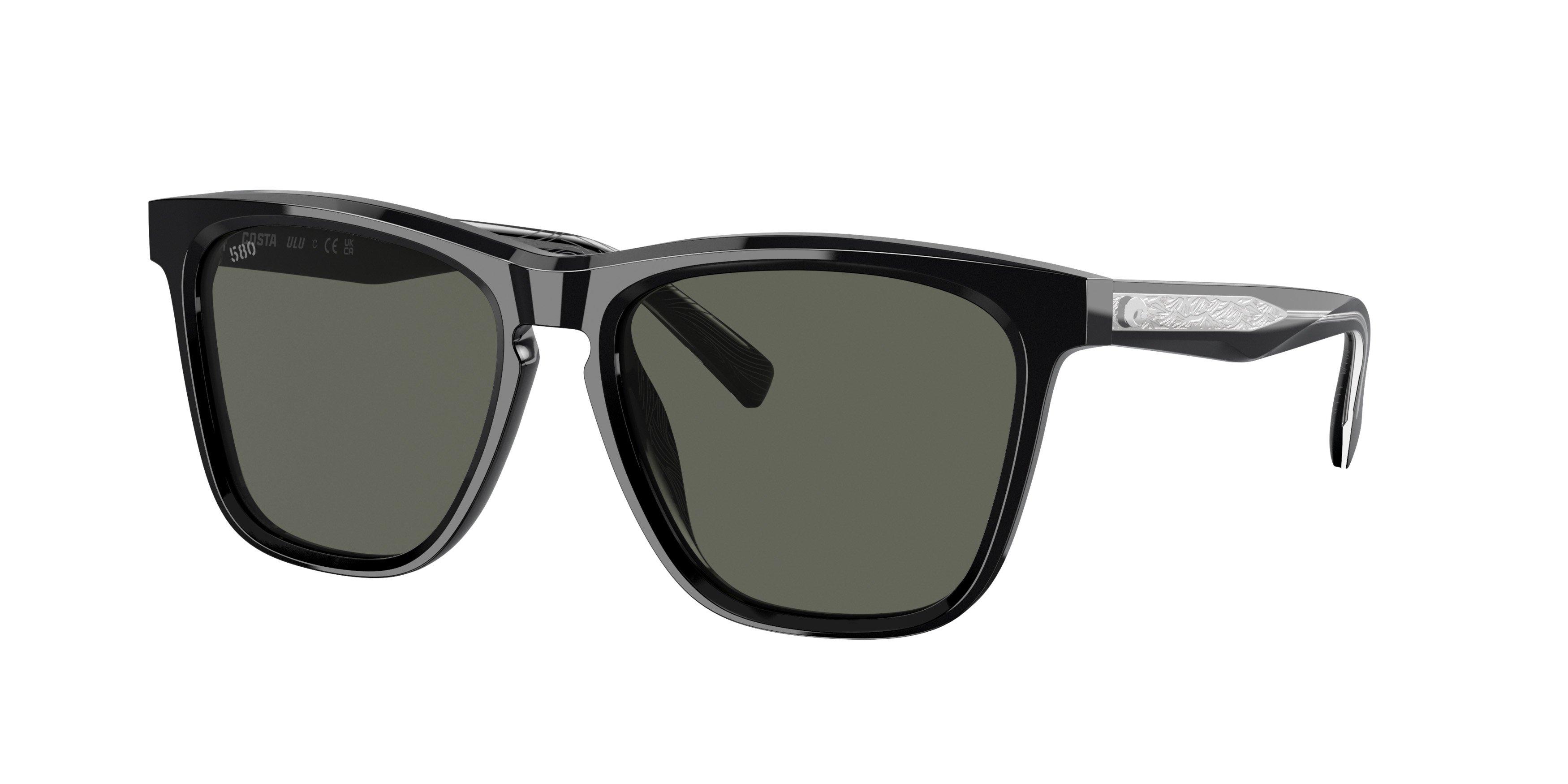 Costa Del Mar Ulu Polarized Sunglasses - BLACK/GREY Thumbnail View 1