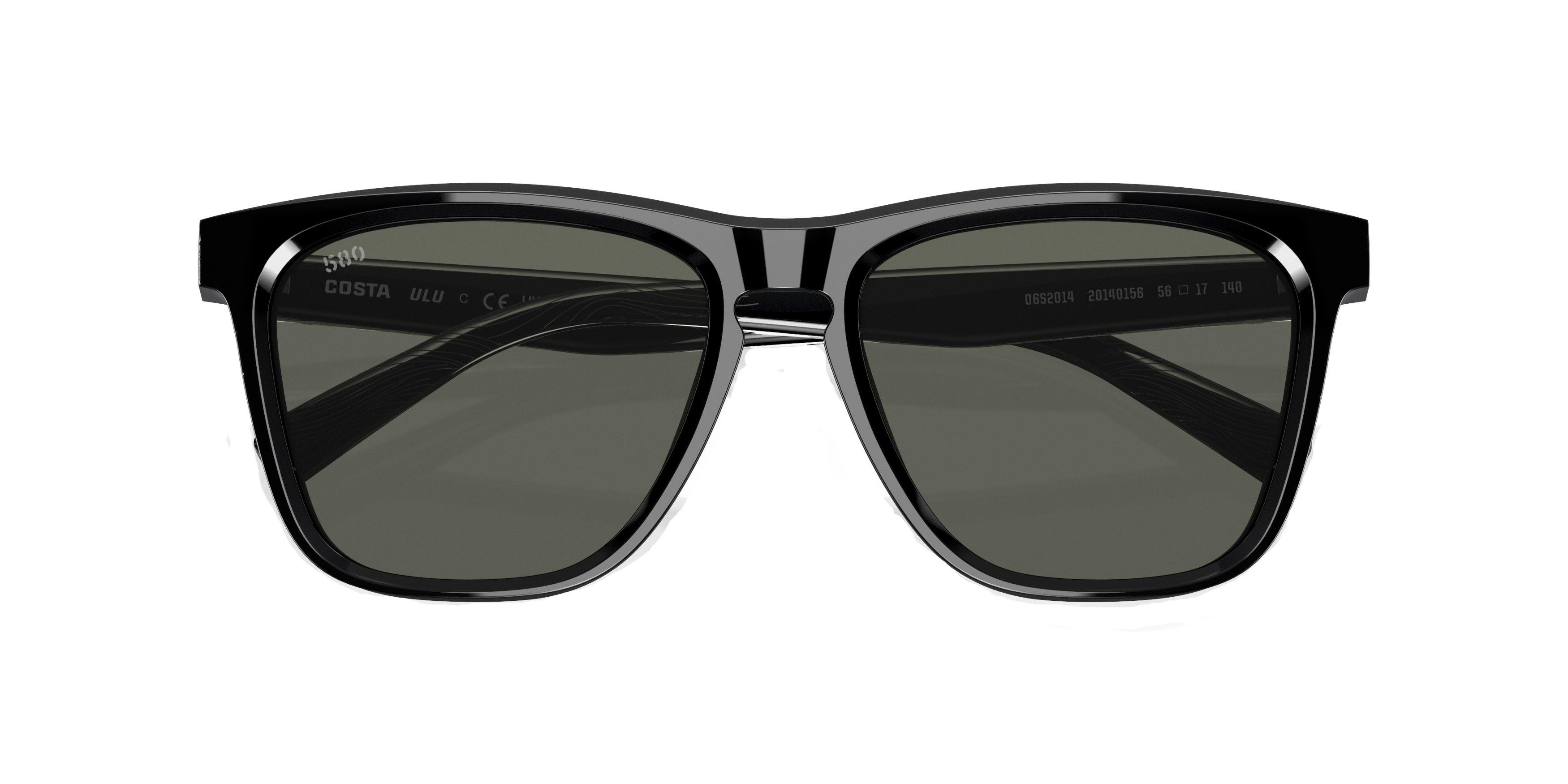 Costa Del Mar Ulu Polarized Sunglasses - BLACK/GREY Thumbnail View 7