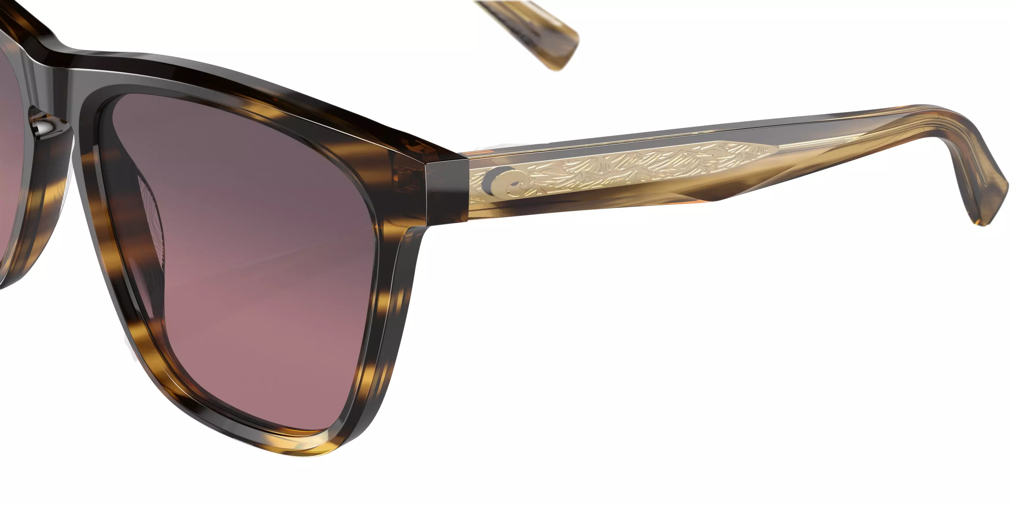 Costa Del Mar Ulu Polarized Sunglasses - BROWN/PINK