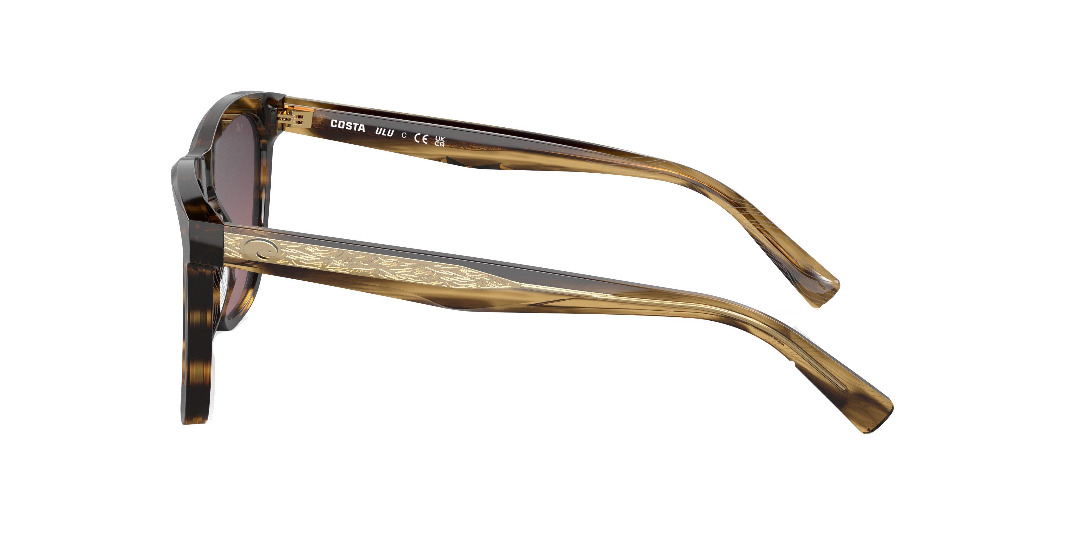 Costa Del Mar Ulu Polarized Sunglasses - BROWN/PINK Thumbnail View 6