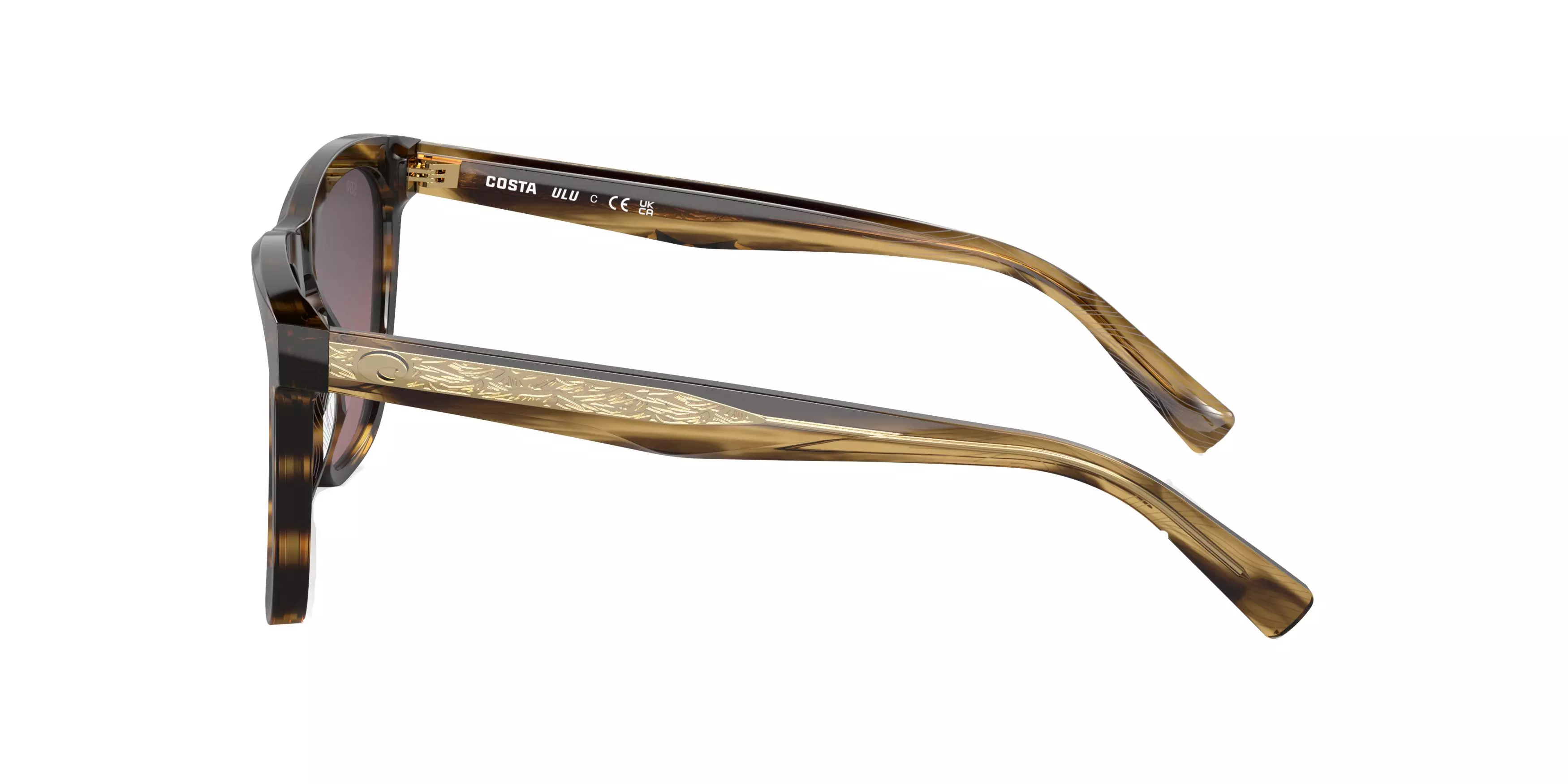 Costa Del Mar Ulu Polarized Sunglasses - BROWN/PINK