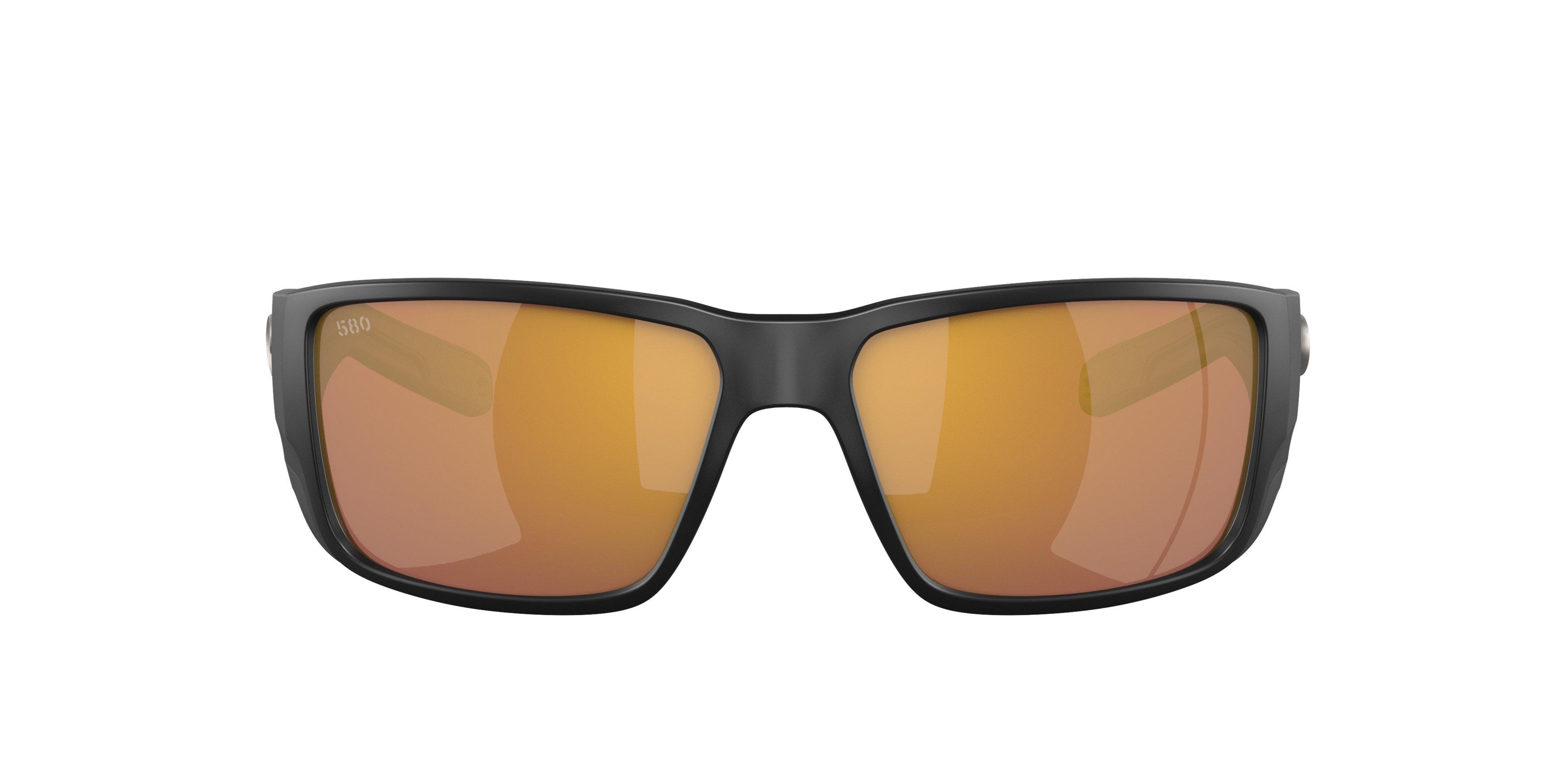Costa Del Mar Blackfin Pro Gold Mirror Polarized Matte Black Sunglasses - BLACK/GOLD Thumbnail View 3