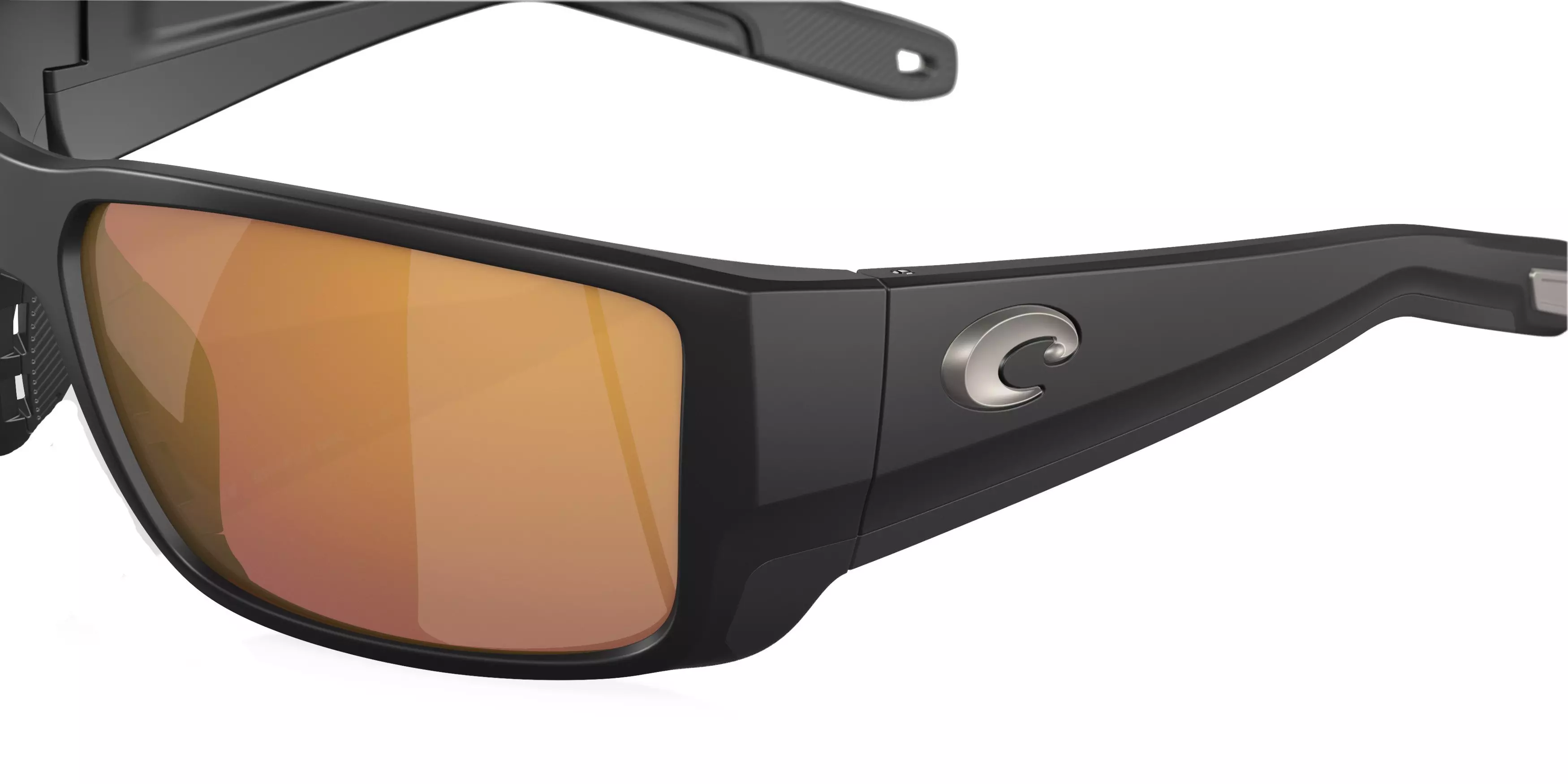 Costa Del Mar Blackfin Pro Gold Mirror Polarized Matte Black Sunglasses - BLACK/GOLD