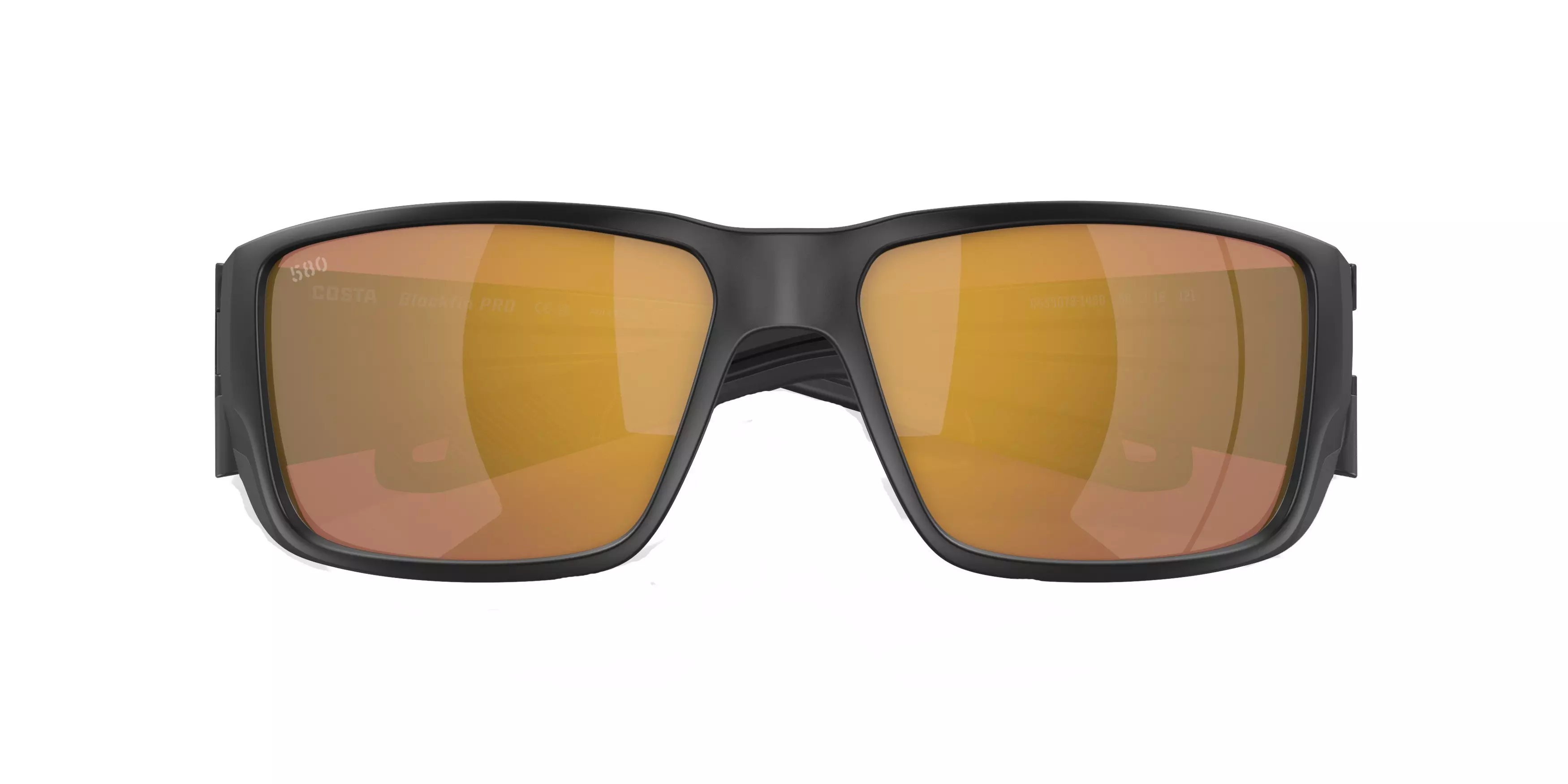 Costa Del Mar Blackfin Pro Gold Mirror Polarized Matte Black Sunglasses - BLACK/GOLD