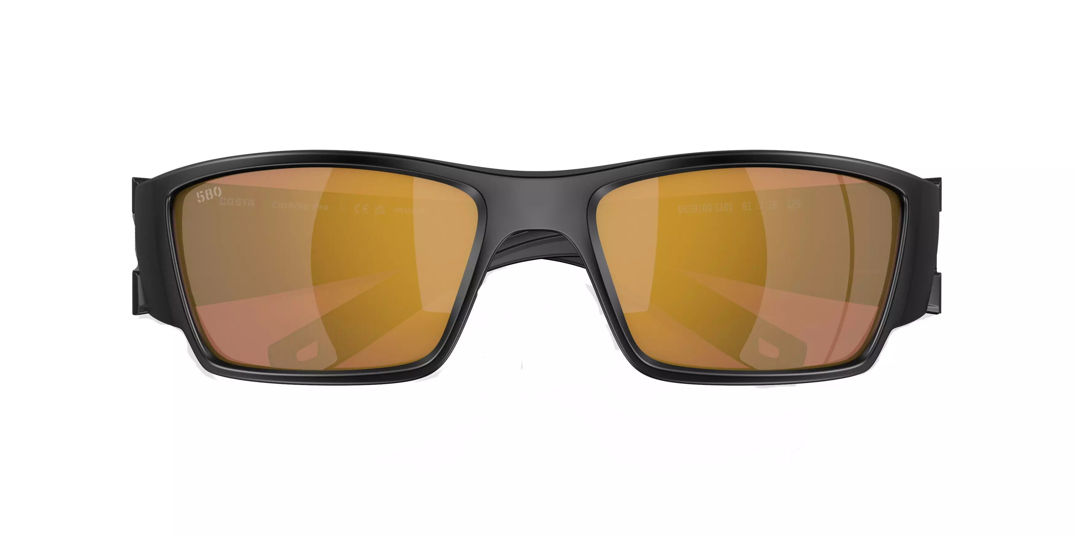 Costa Del Mar Corbina Pro Gold Mirror Polarized Matte Black Sunglasses - BLACK/GOLD