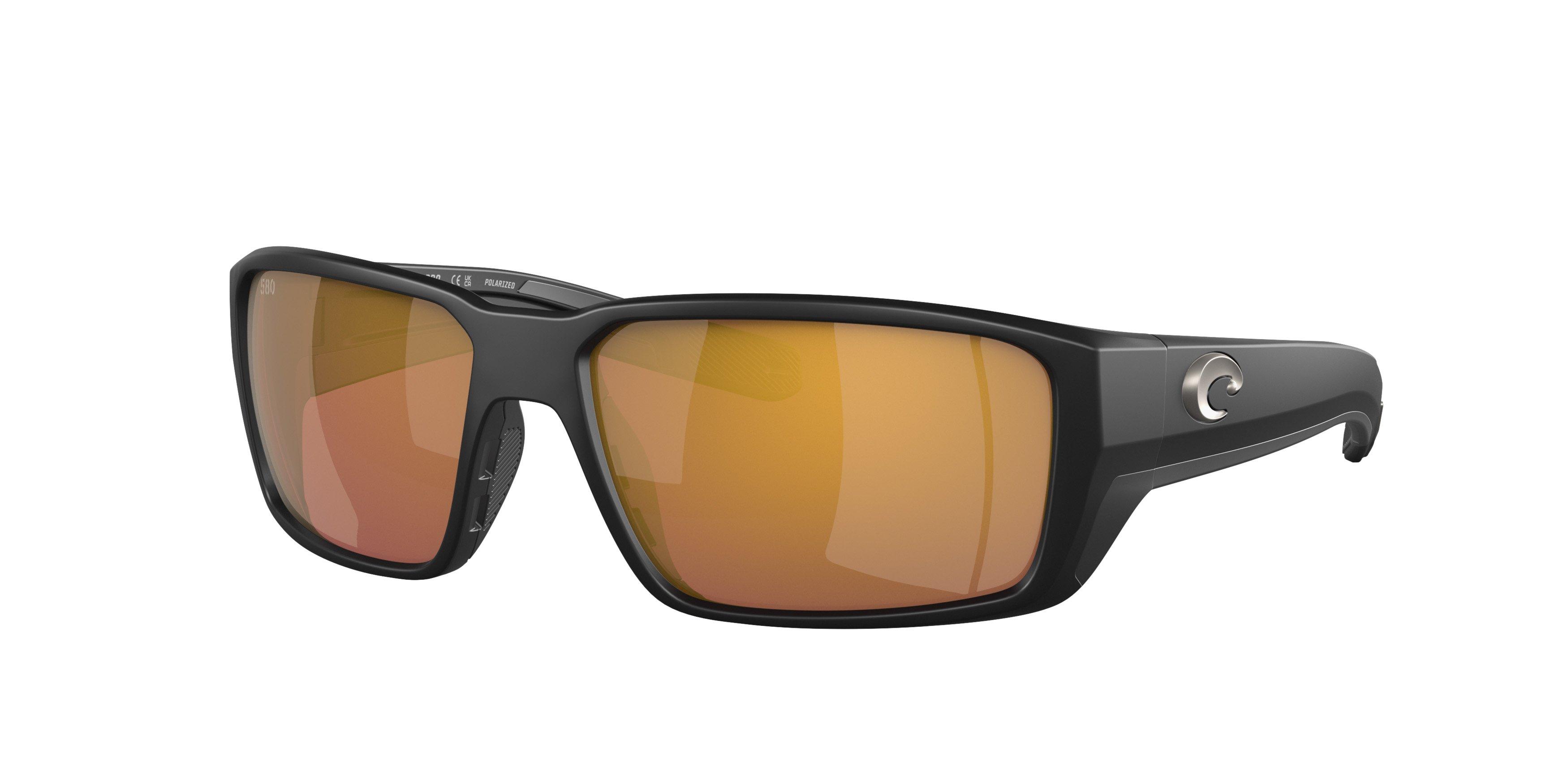 Costa Del Mar Fantail Pro Gold Mirror Polarized Matte Black Sunglasses - BLACK/GOLD Thumbnail View 1