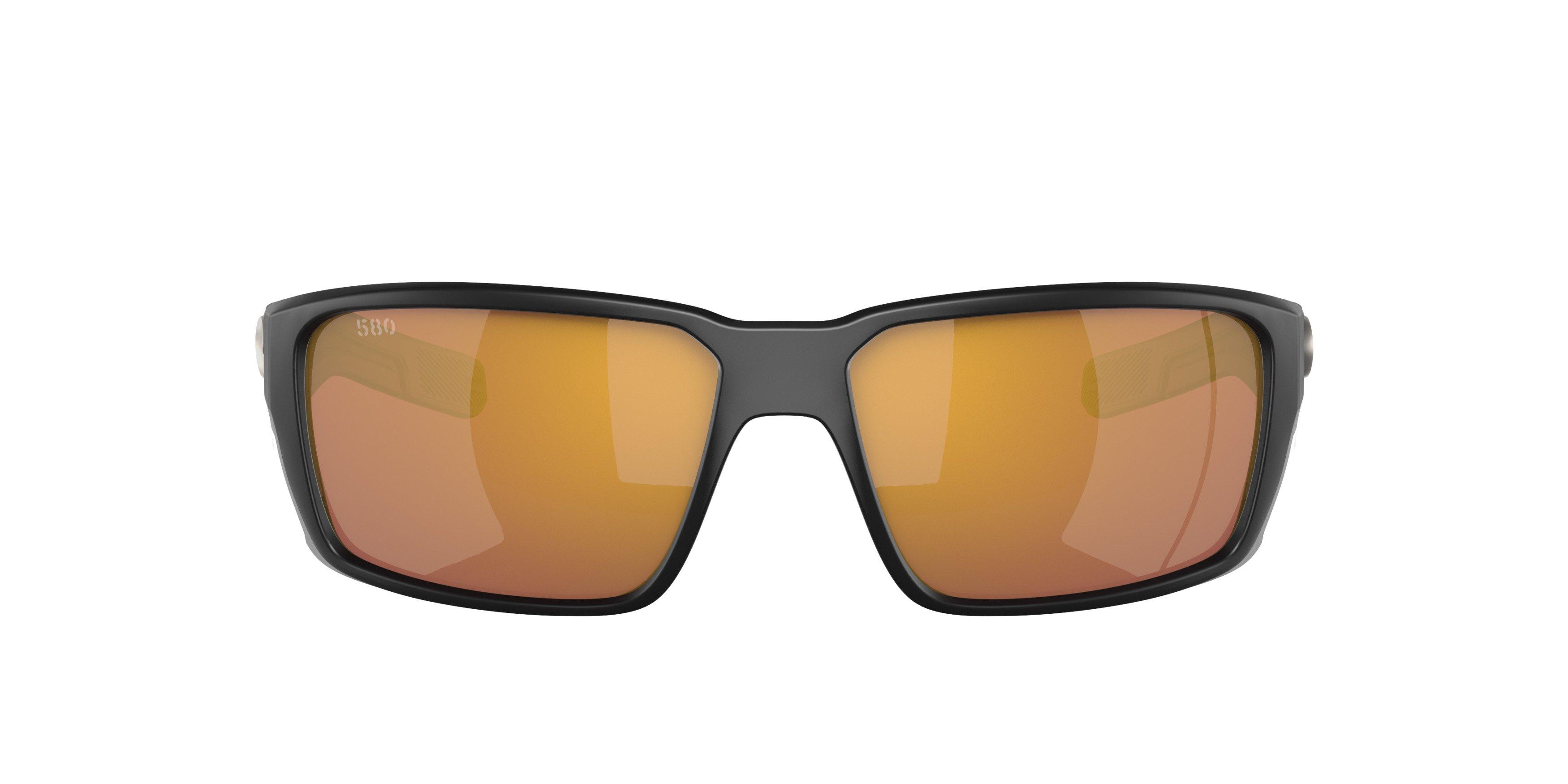 Costa Del Mar Fantail Pro Gold Mirror Polarized Matte Black Sunglasses - BLACK/GOLD Thumbnail View 3