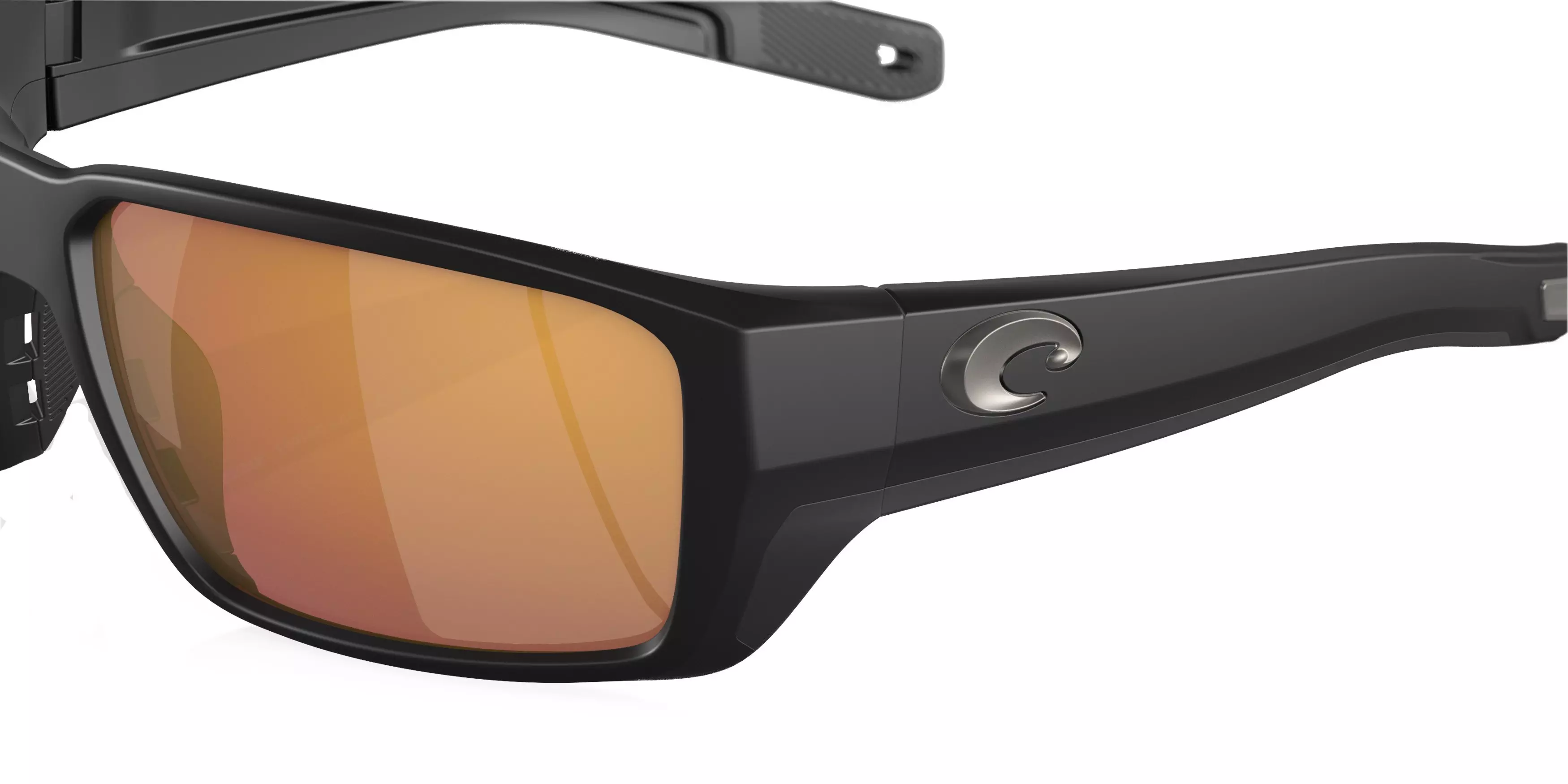 Costa Del Mar Fantail Pro Gold Mirror Polarized Matte Black Sunglasses - BLACK/GOLD