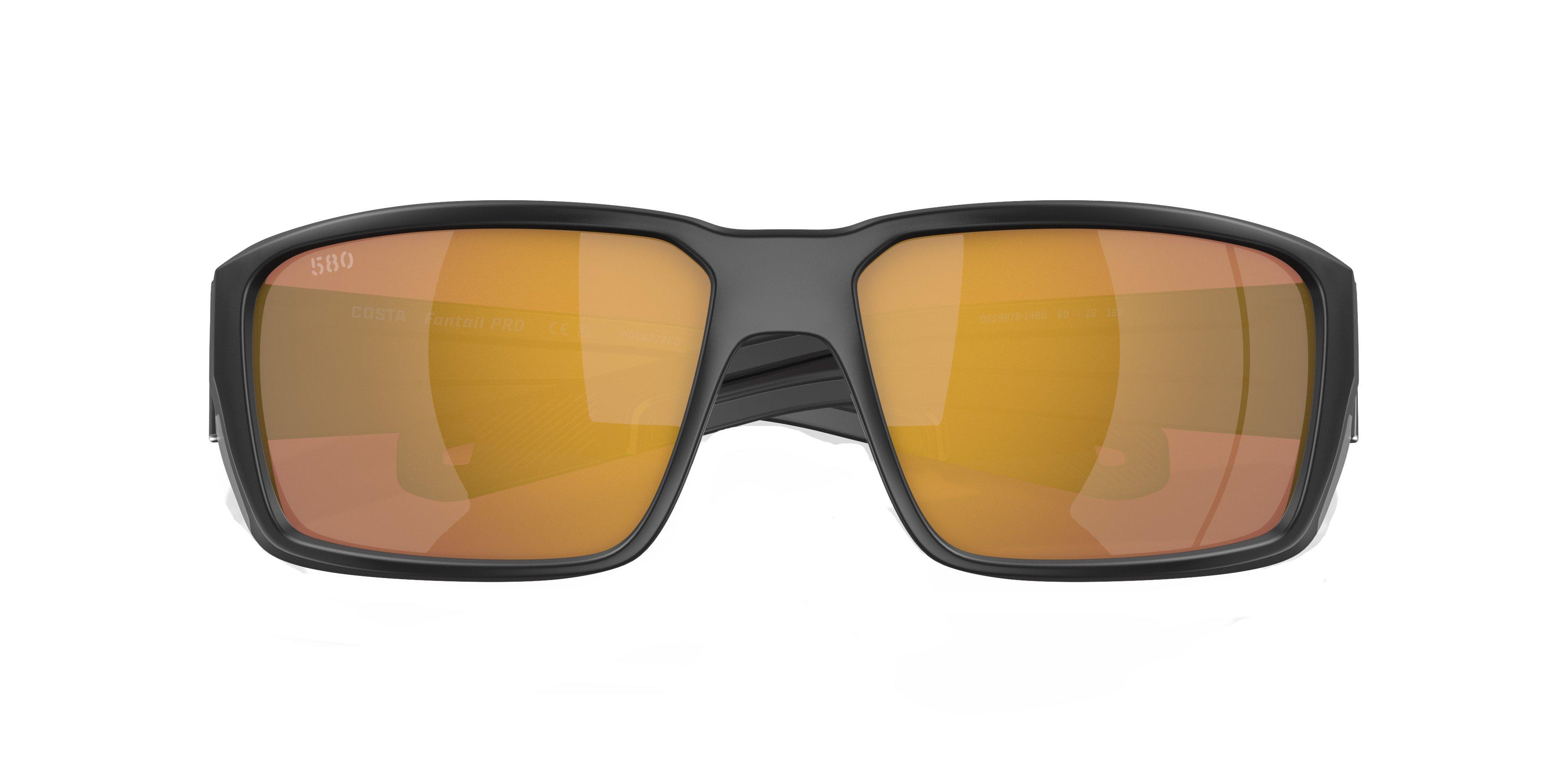 Costa Del Mar Fantail Pro Gold Mirror Polarized Matte Black Sunglasses - BLACK/GOLD Thumbnail View 7