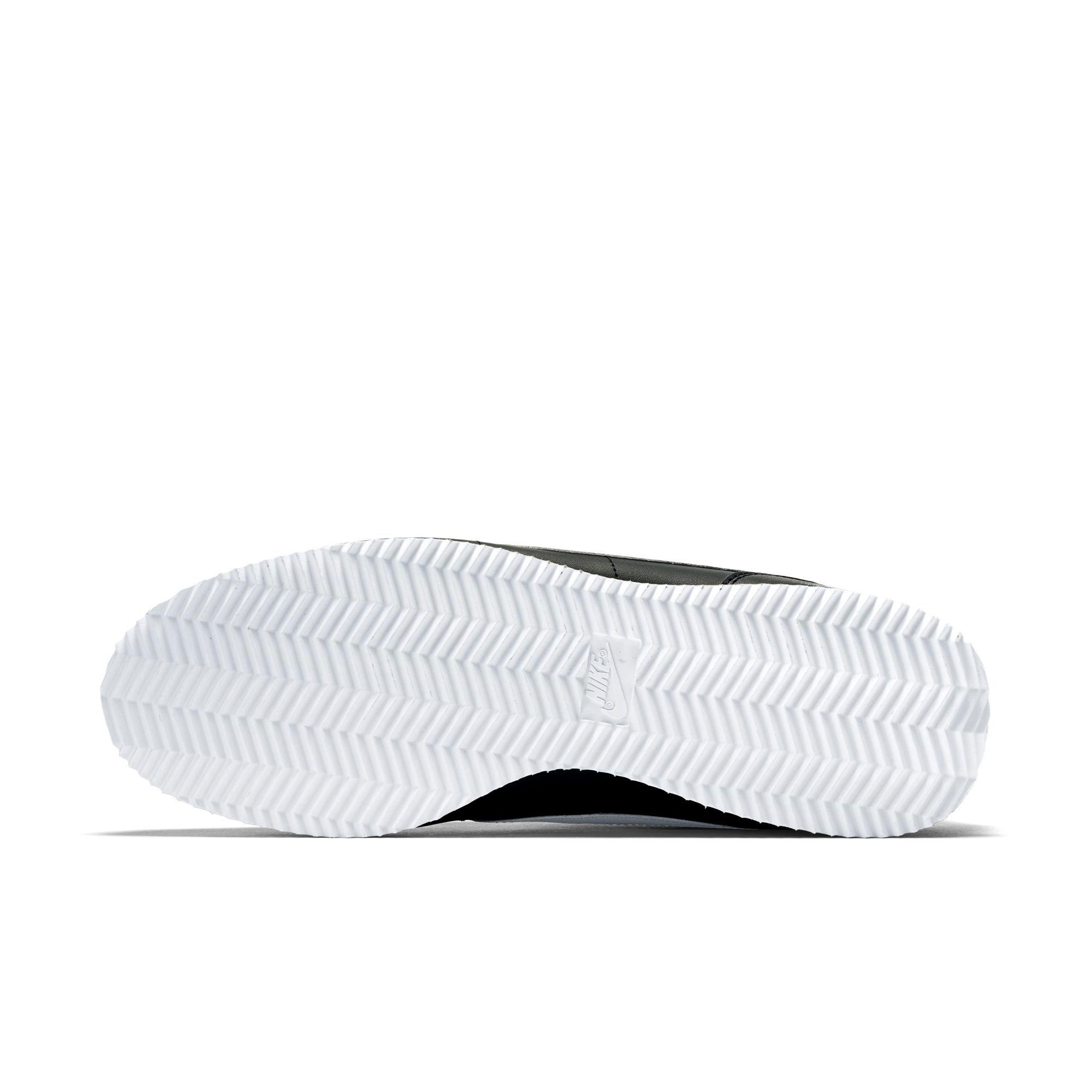 nike cortez black and white mens