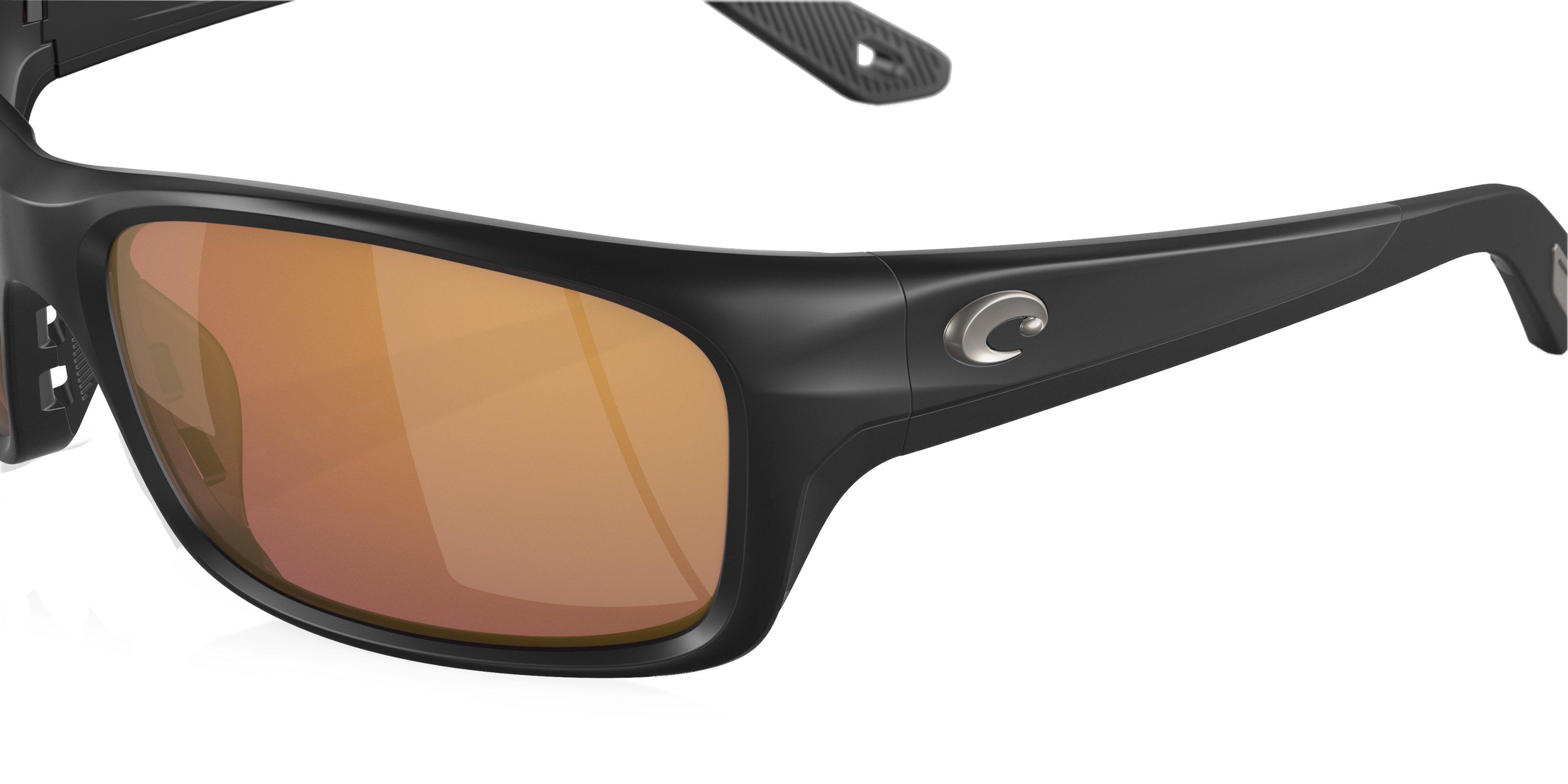 Costa Del Mar Jose Pro Gold Mirror Polarized Matte Black Sunglasses - BLACK/GOLD Thumbnail View 4