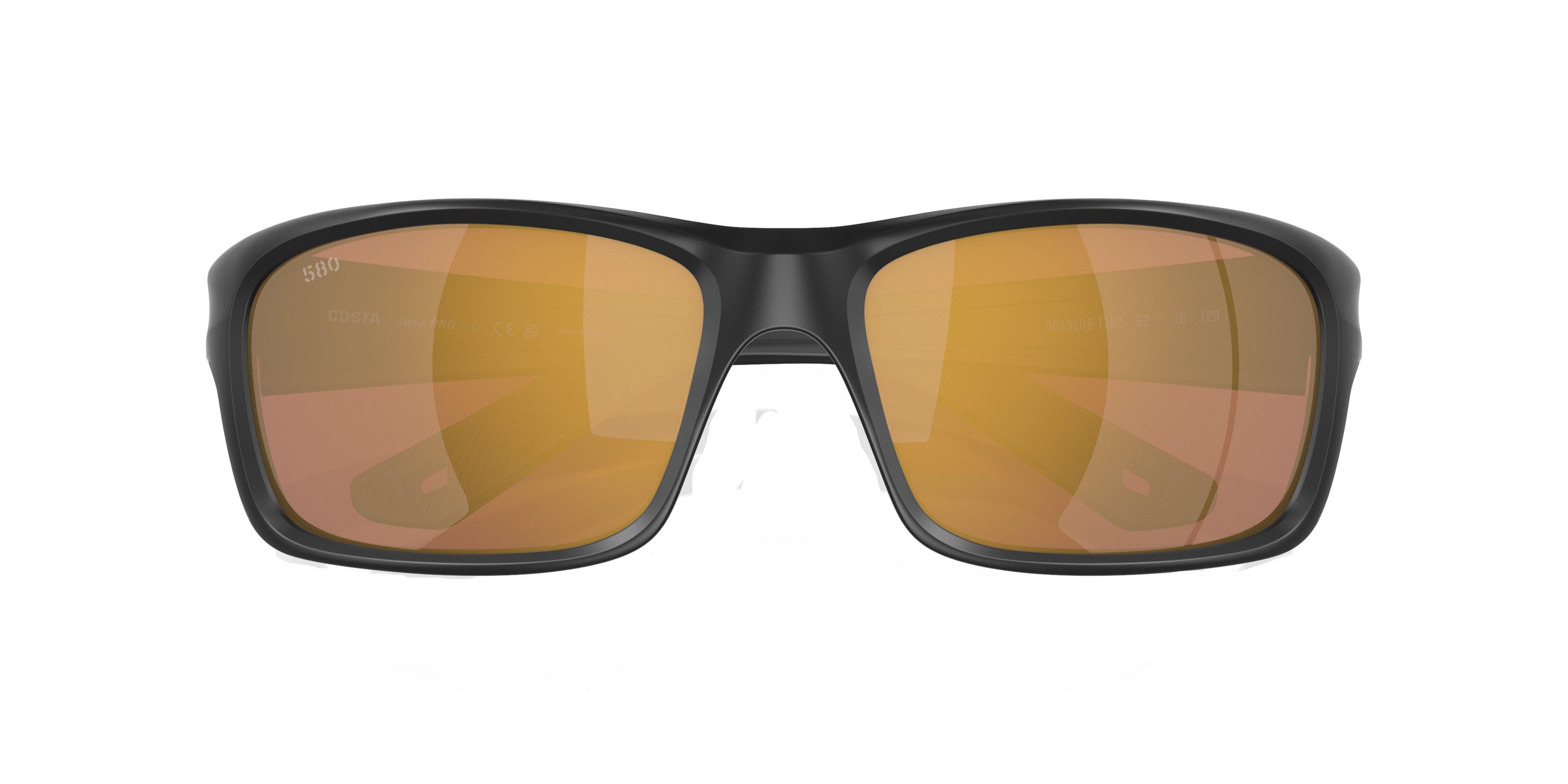 Costa Del Mar Jose Pro Gold Mirror Polarized Matte Black Sunglasses - BLACK/GOLD Thumbnail View 7
